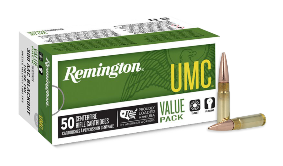 Image of Remington UMC .300 AAC Blackout 220 Grain OTFB Centerfire Rifle Ammo - 50 Rounds
