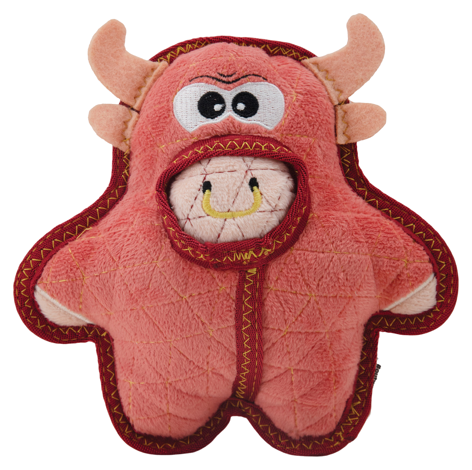 OUTWARD HOUND Xtreme Seamz Bull Plush Dog Toy