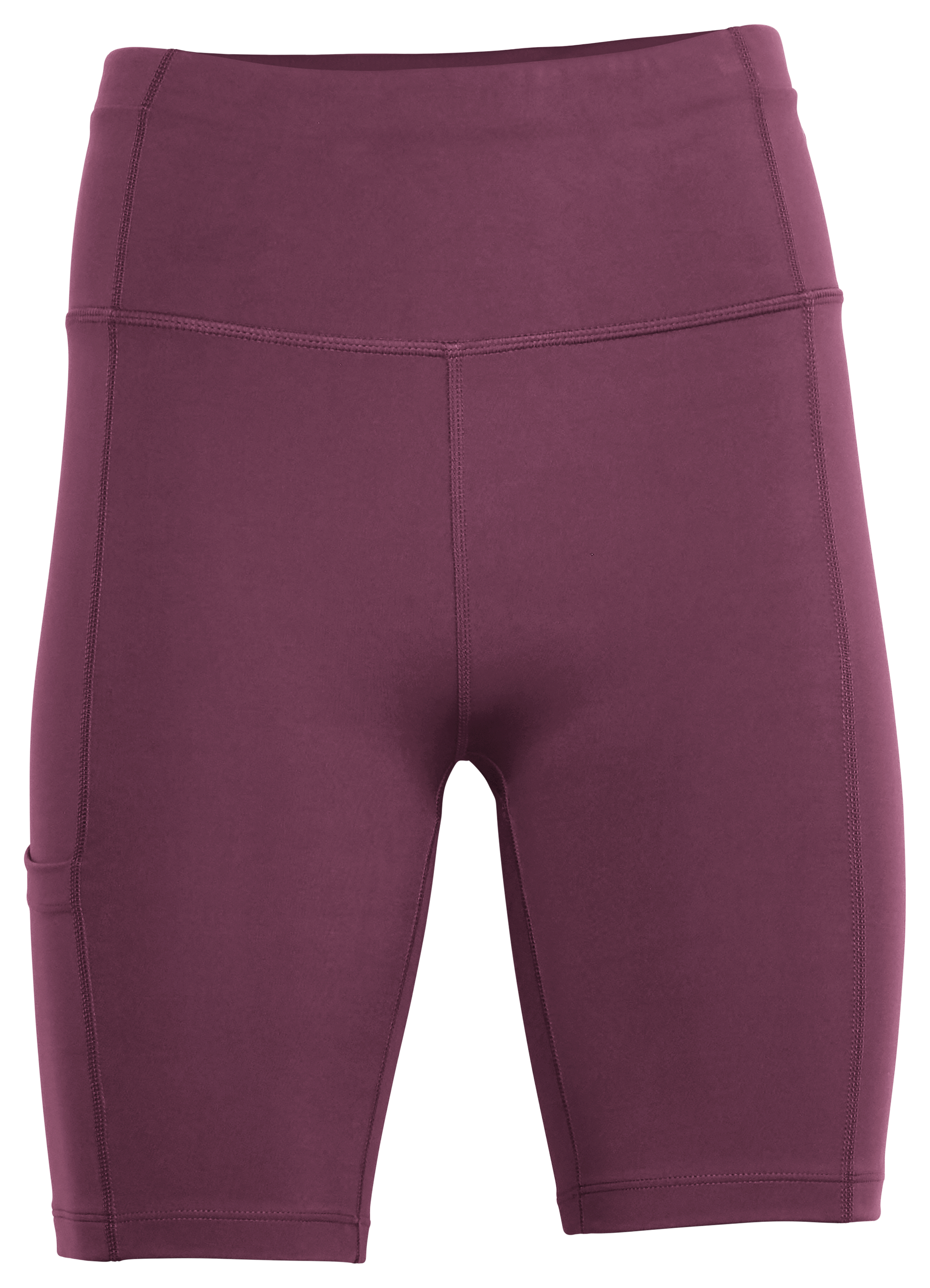Ascend Dry Tech Biker Shorts for Ladies - Grape Wine - XS