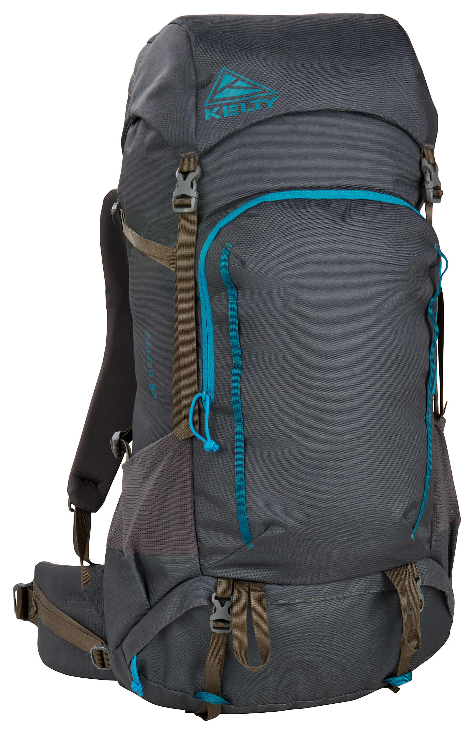 Image of Kelty Asher 55 Internal Frame Backpack - Beluga/Stormy Blue