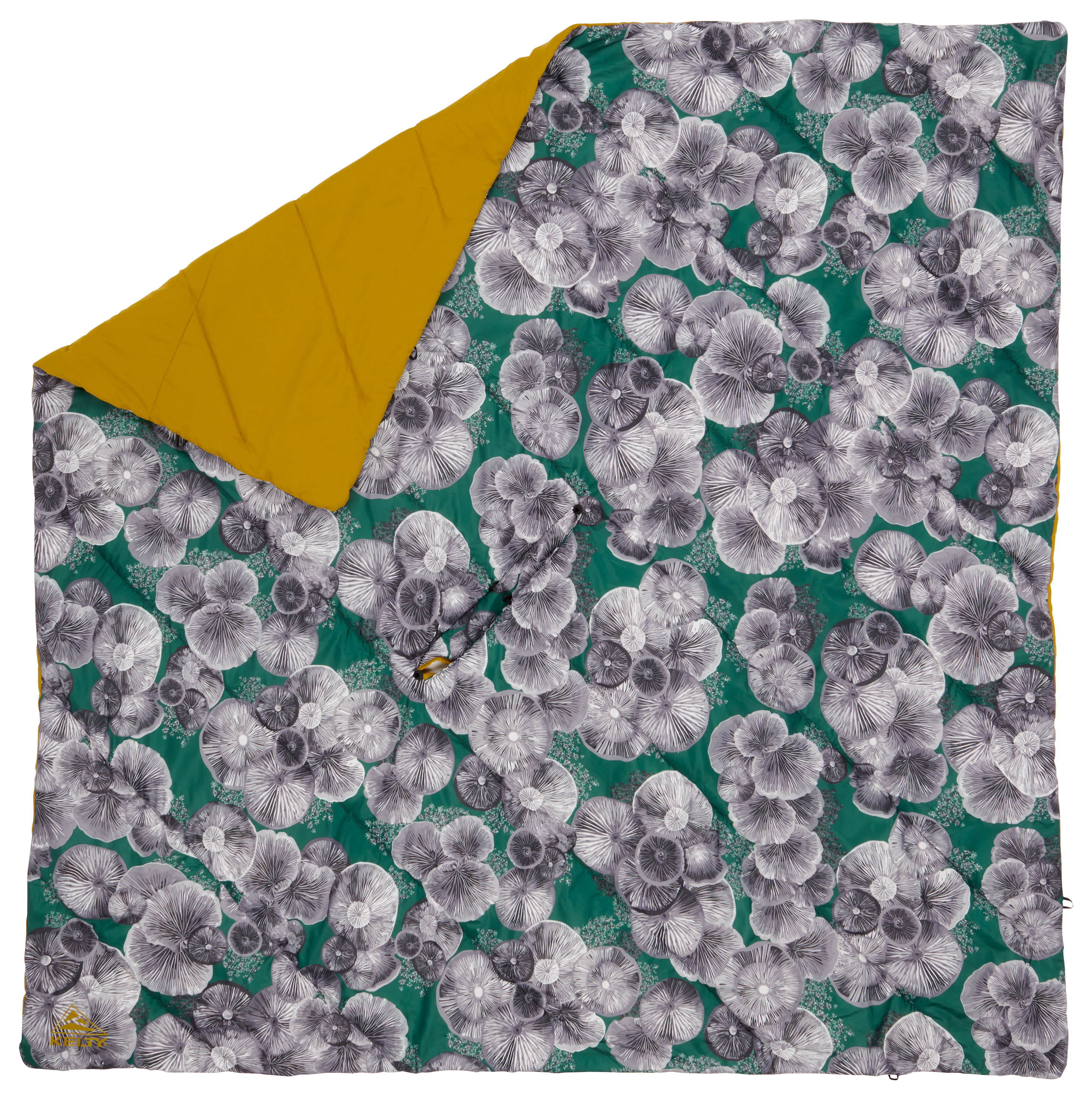 Kelty Hoodligan Blanket - Olive Oil/Posey Shrooms