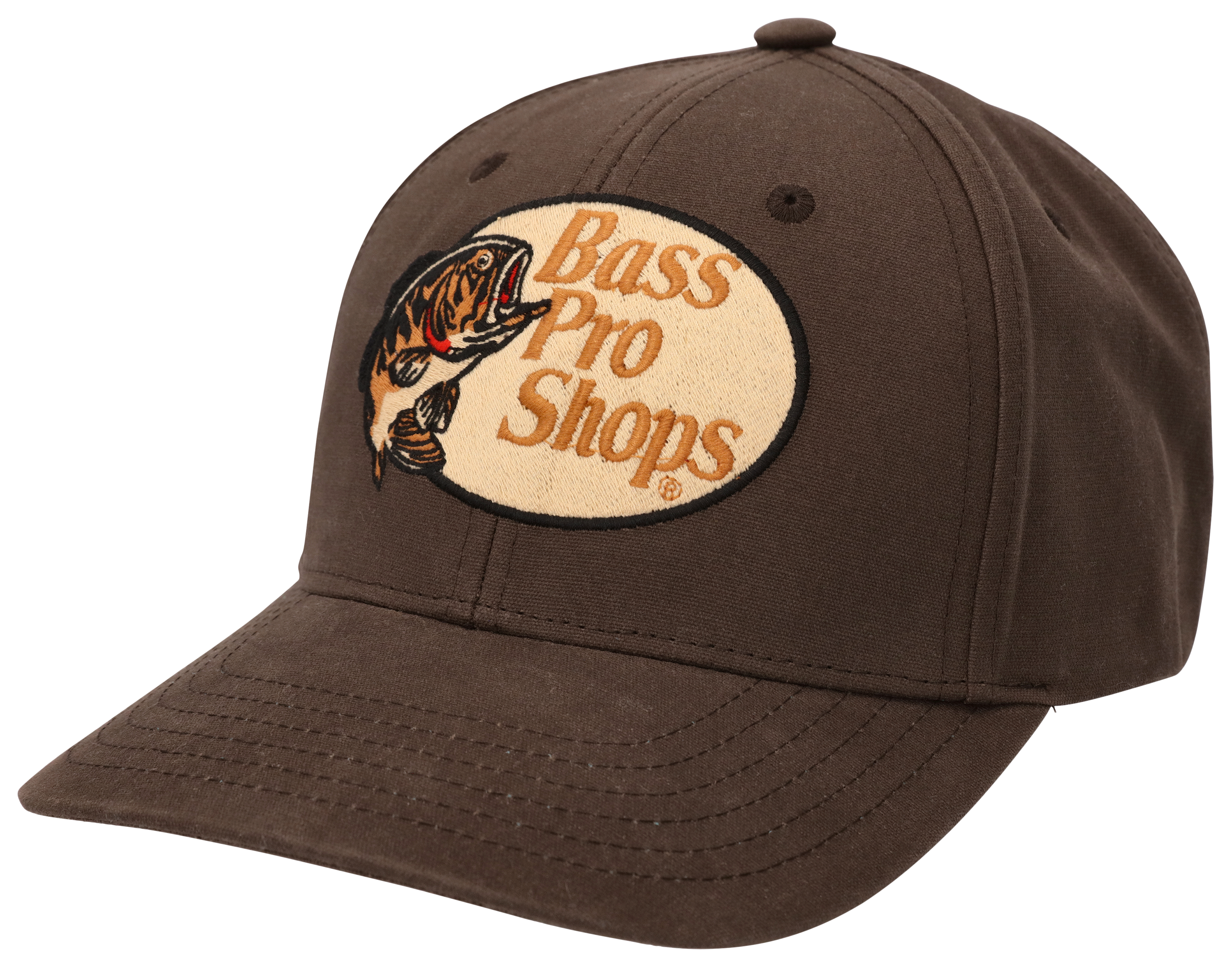 Bass Pro Shops Logo Waxed Canvas Cap - Olive