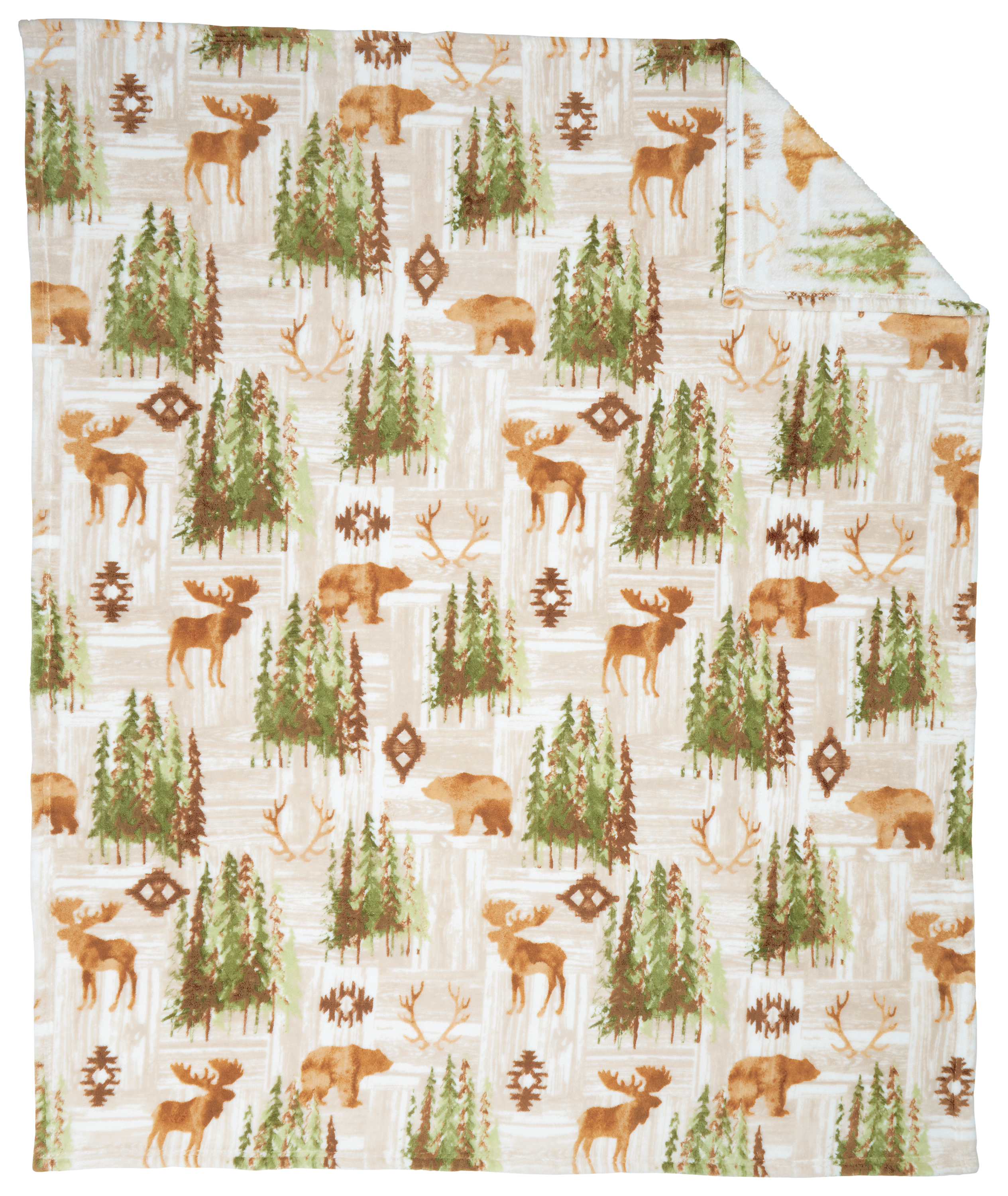 101138889-3335599 White River Home Watercolor Forest Coral Fleece Th sku 101138889-3335599