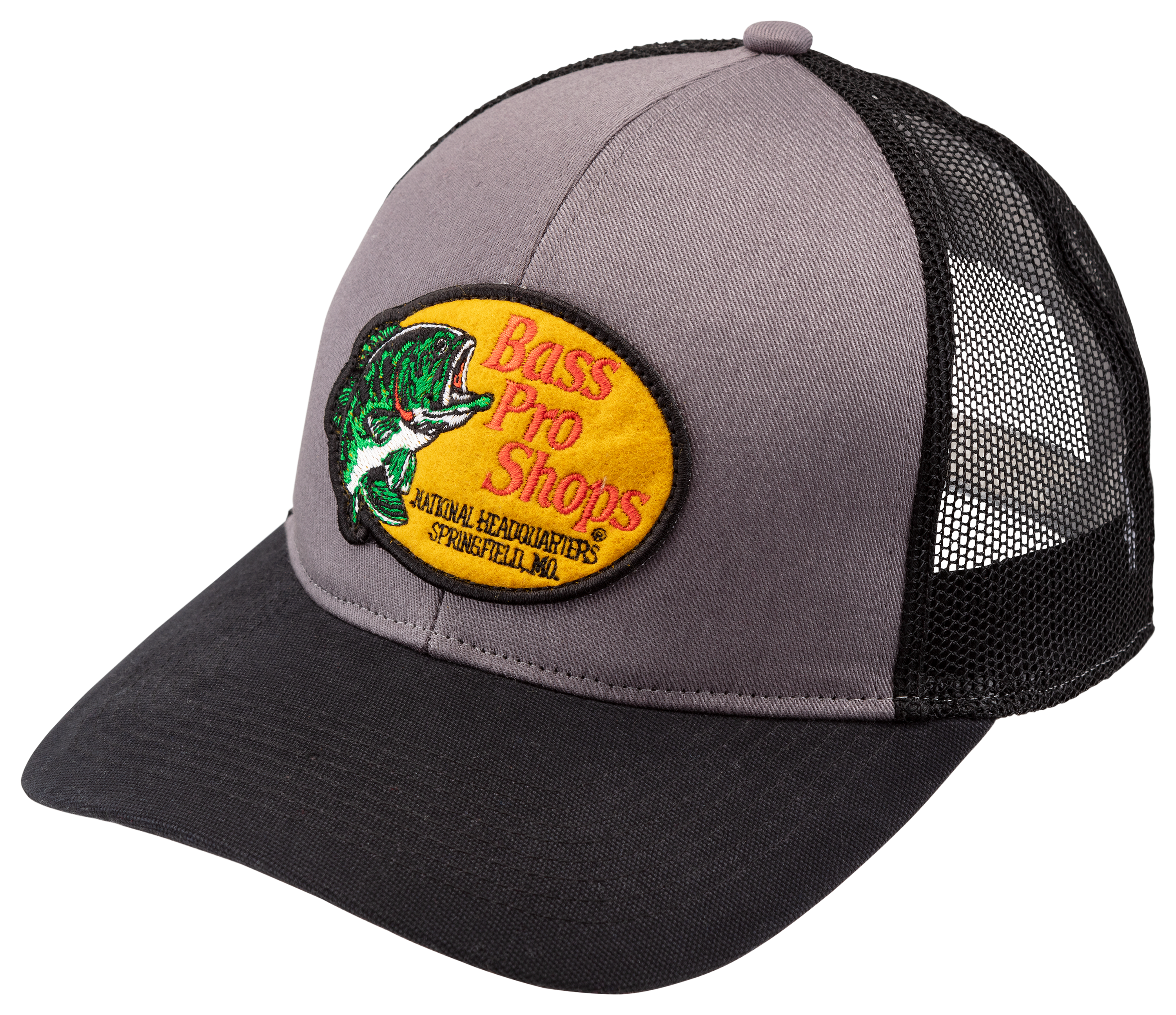 101139126-3335854 Bass Pro Shops Vintage Mesh-Back Cap - Gray/Black sku 101139126-3335854
