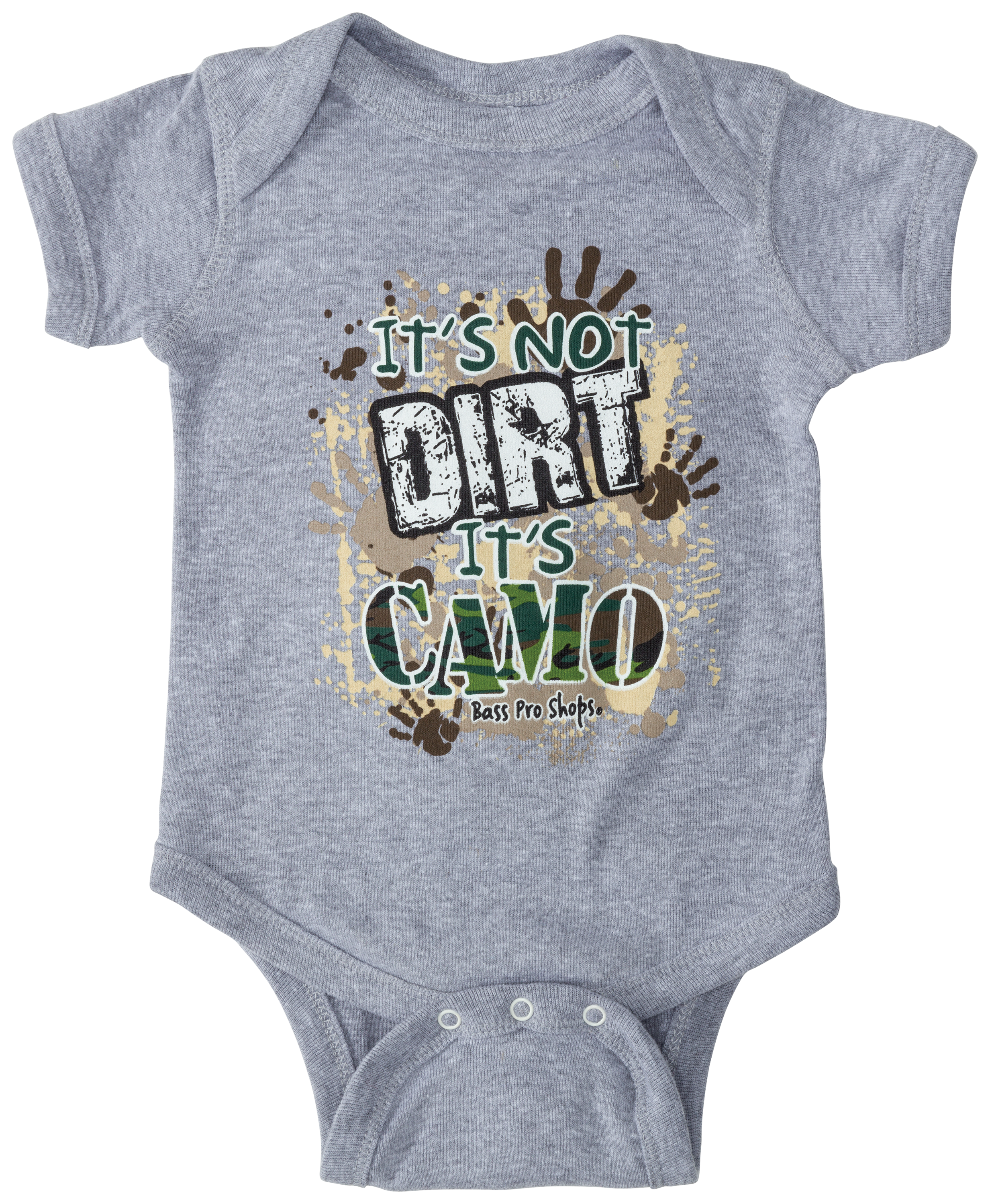 BASS PRO SHOPS It's Not Dirt It's Camo Short-Sleeve Bodysuit for Babies