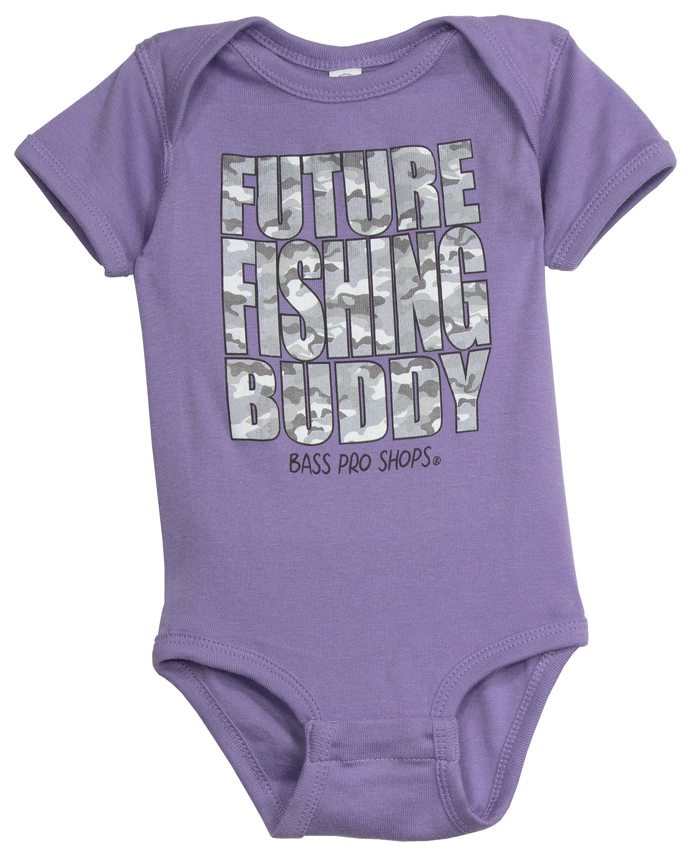 Creeper Future Fishing Buddy Baby Bodysuit Funny Outdoor Sport Shirt  Heather Grey - 