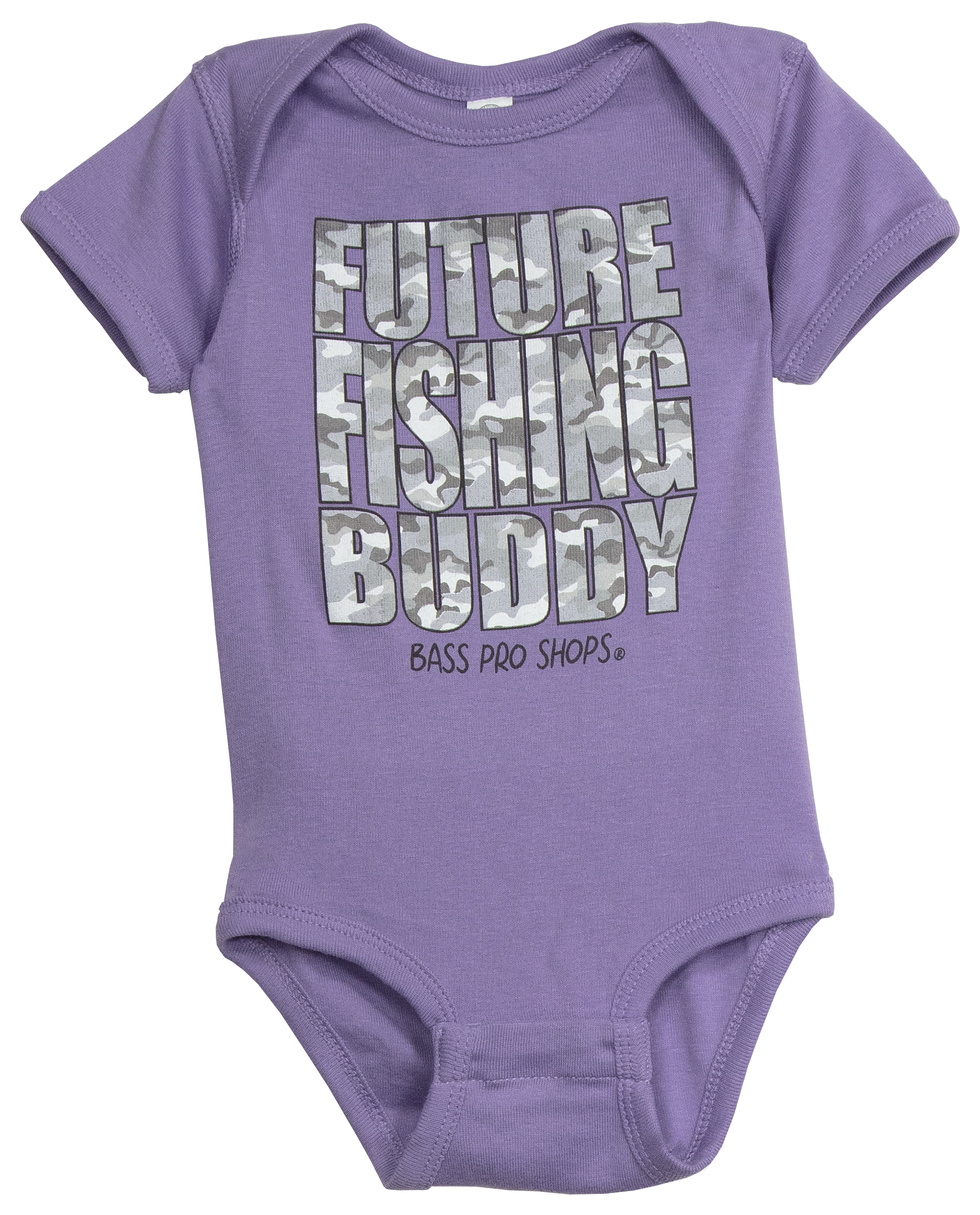 BASS PRO SHOPS Future Fishing Buddy Short-Sleeve Bodysuit for Babies