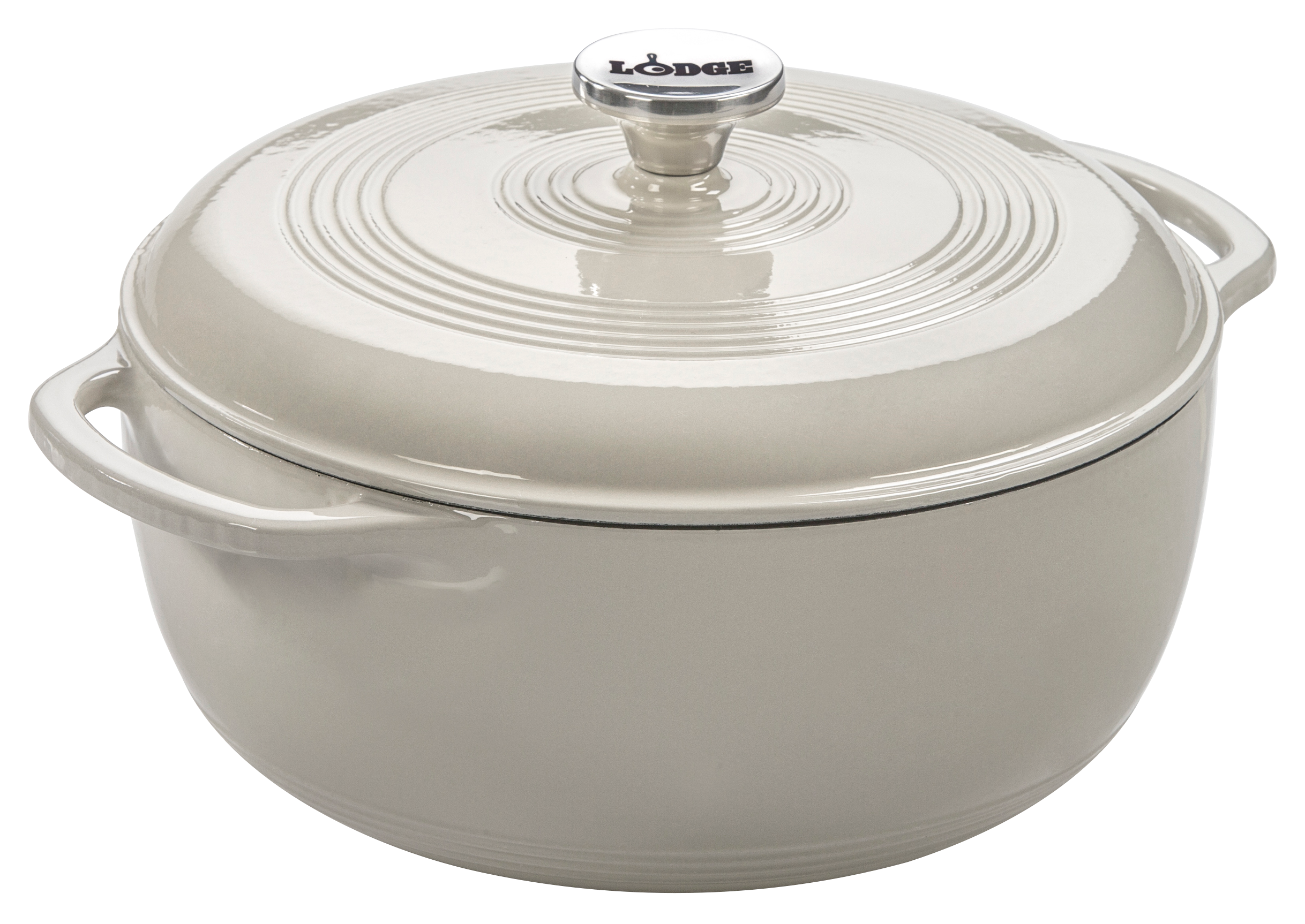 Image of Lodge 6-Qt. Enameled Cast-Iron Dutch Oven - Oyster