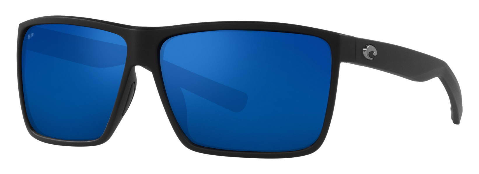 Costa Del Mar Rincon 580P Polarized Sunglasses - Matte Black/Blue Mirror - 