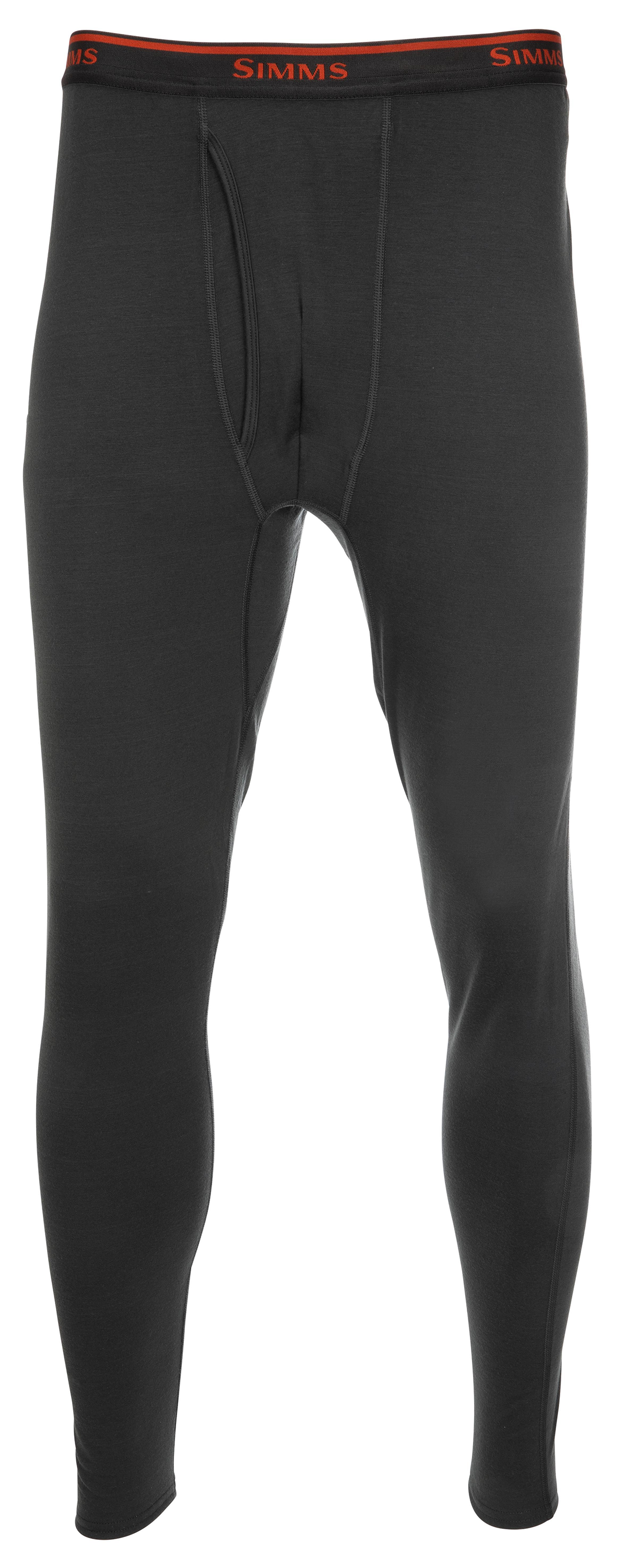 Image of Simms Lightweight Baselayer Bottoms for Men - Carbon - M