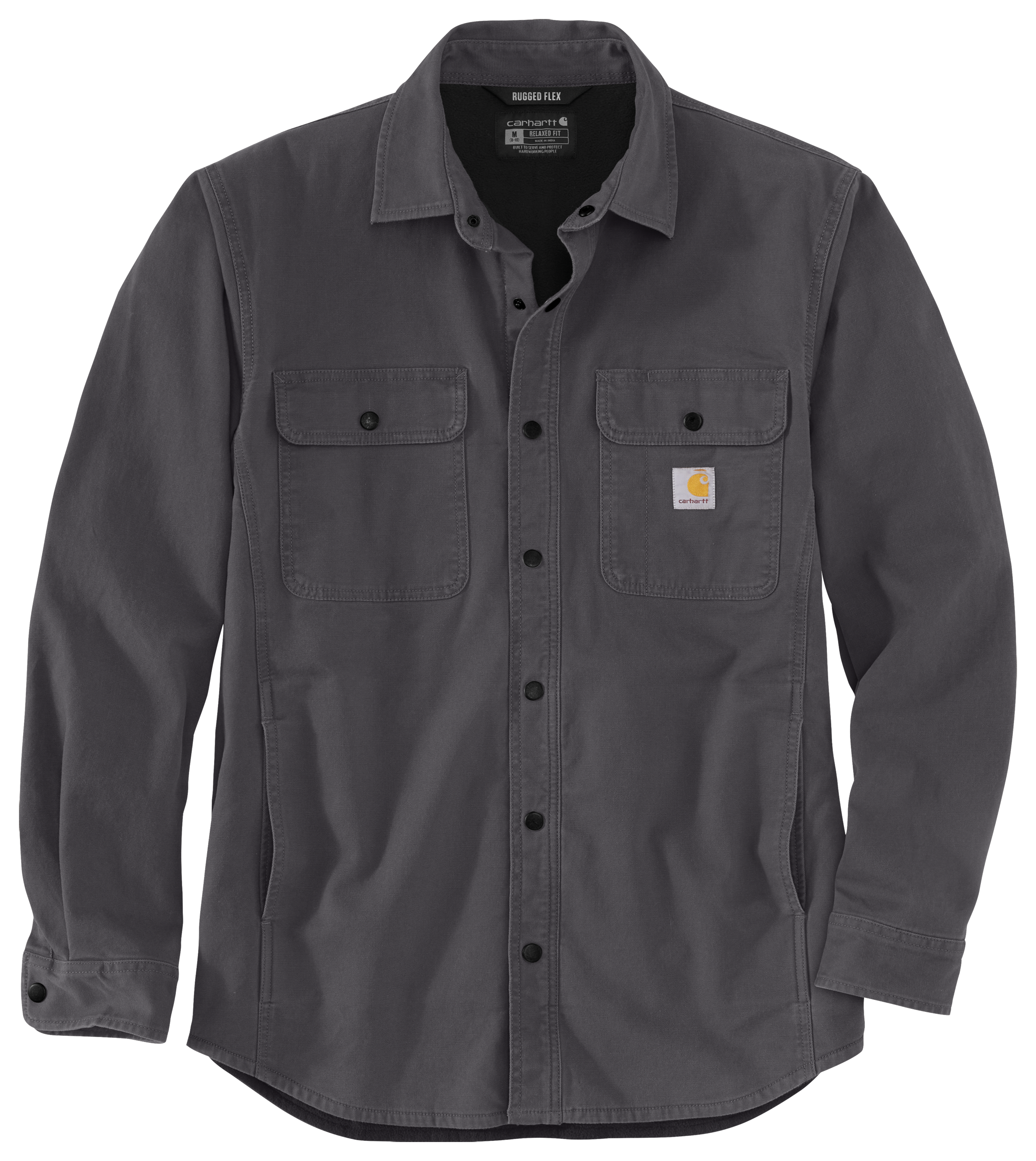 Carhartt Rugged Flex Canvas Fleece-Lined Work Shirt Jacket Men Size 2XL XXL