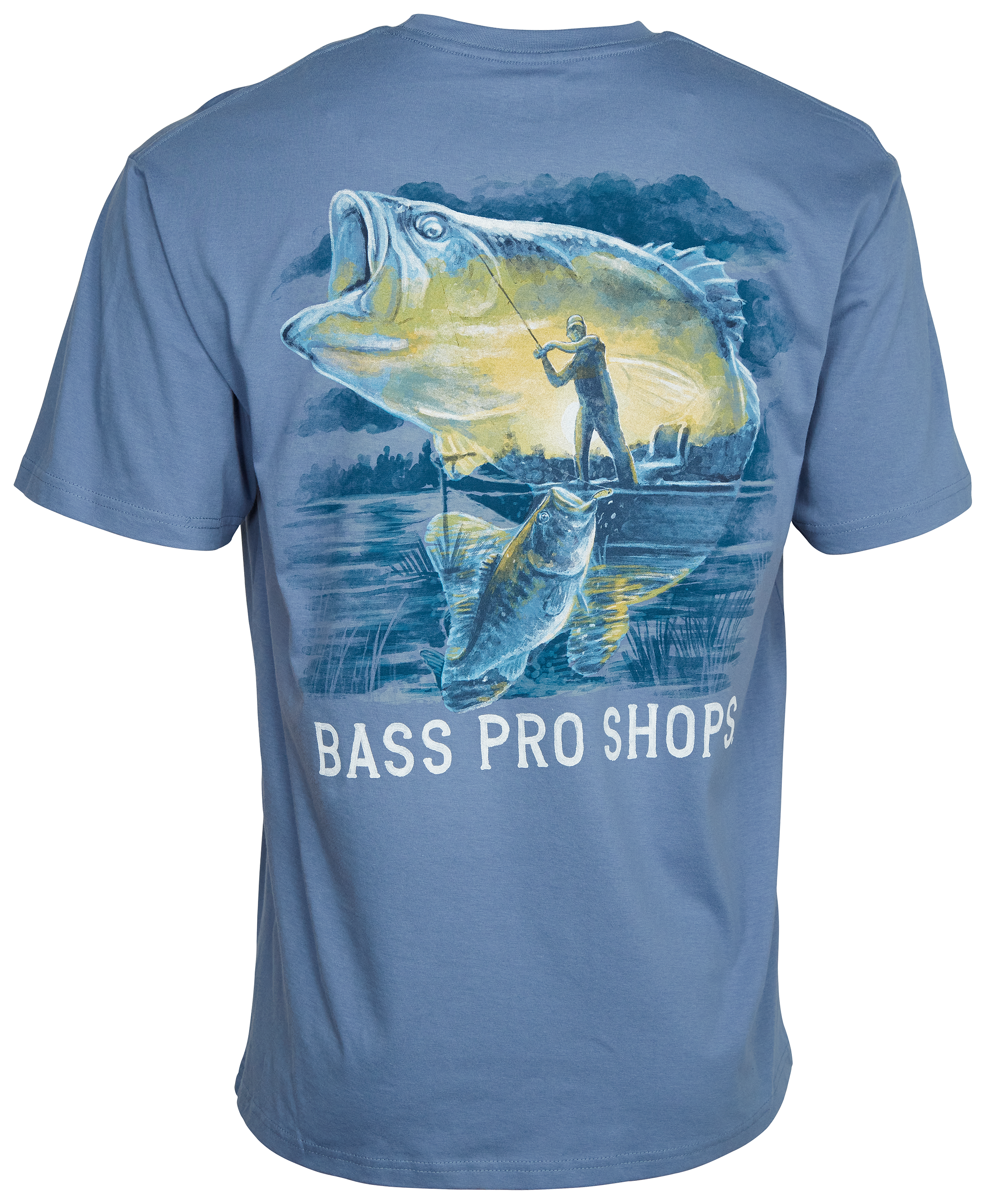 Bass Pro Shops Bass Wildlife Graphic Short-Sleeve T-Shirt for Men - Infinity - M