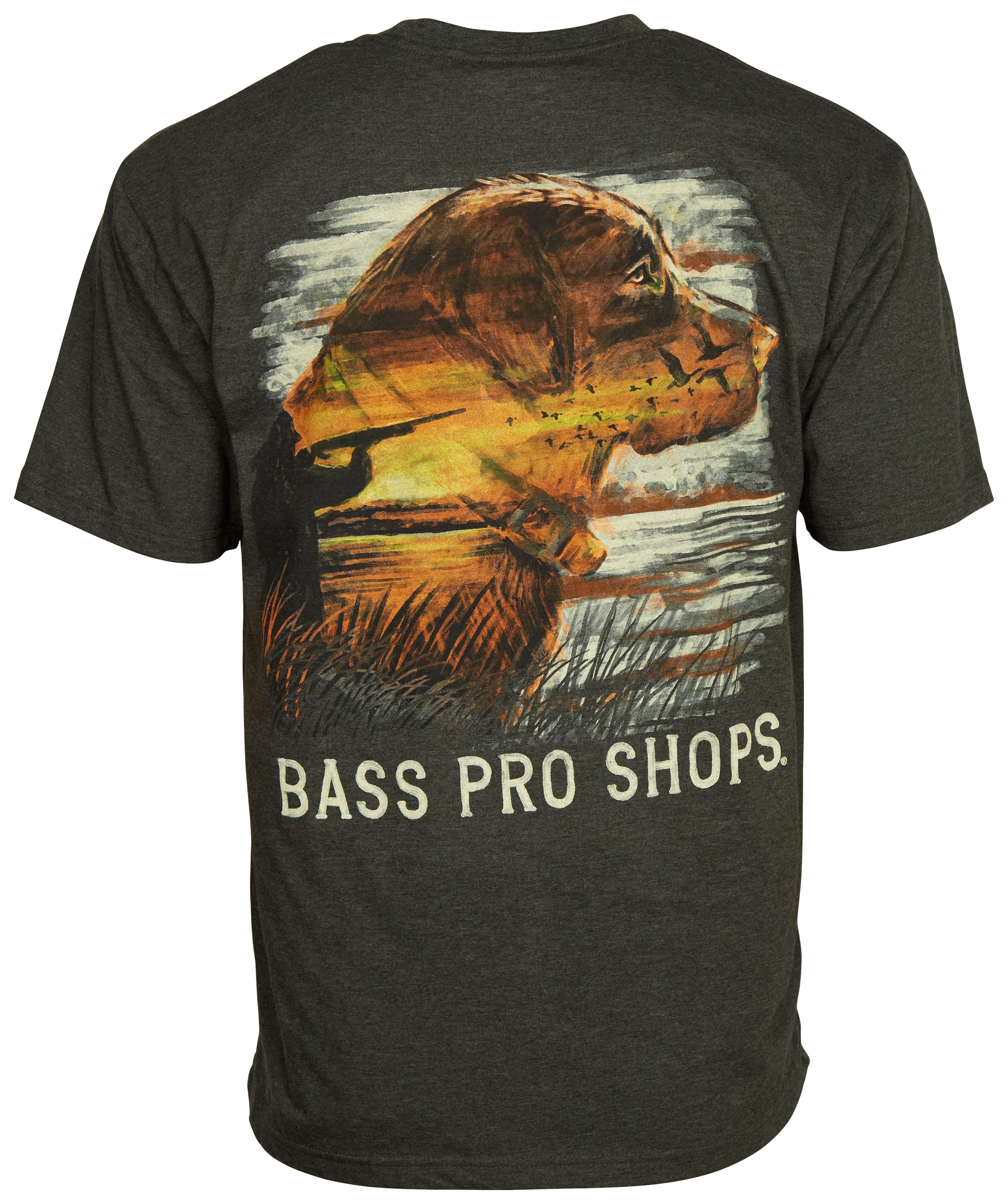 Bass Pro Shops T-shirt Mens Size L Brown Short Sleeves Graphic B52