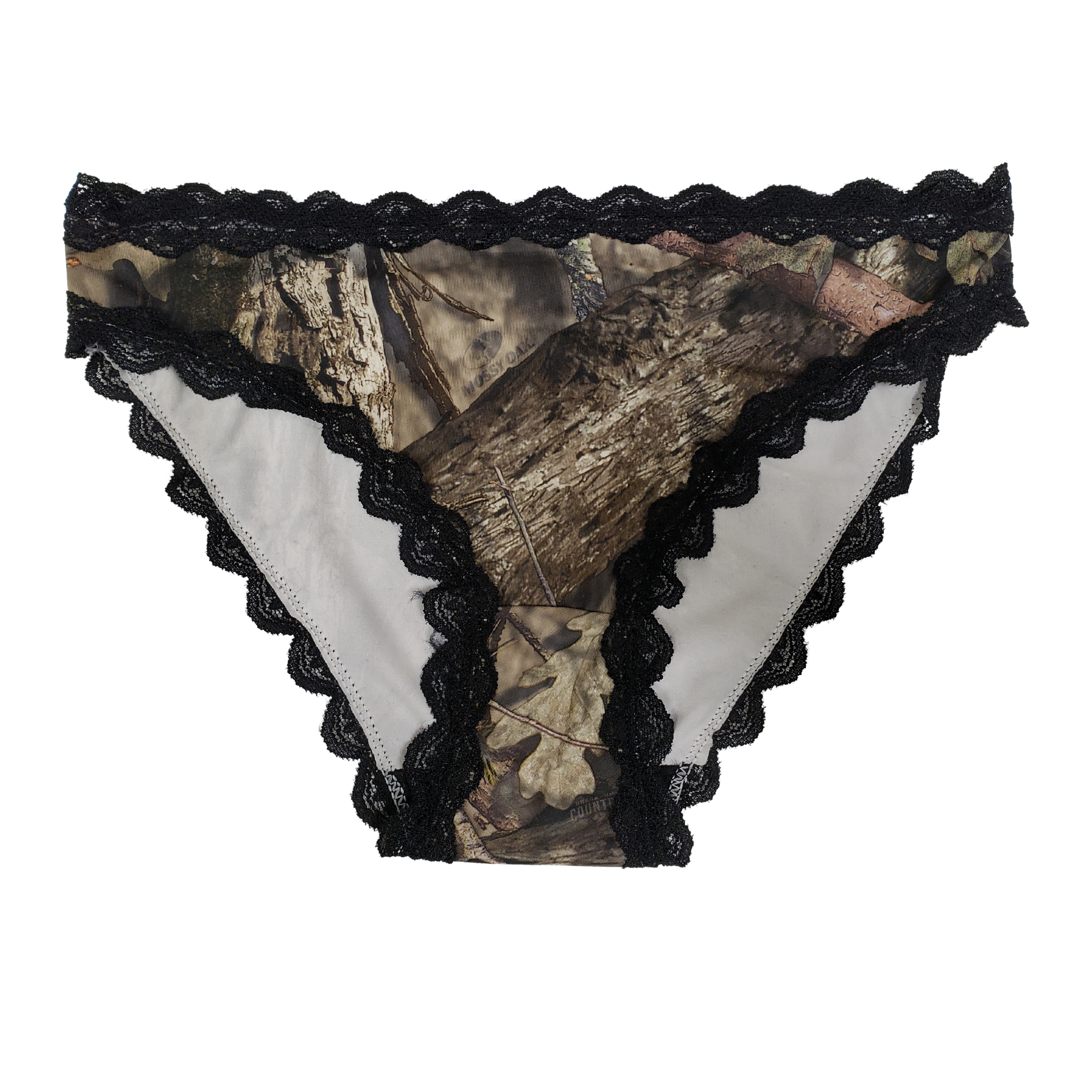 Mossy Oak Country Camo Bikini Panties, Aqua Ribbon Pantry Camouflage  Lingerie