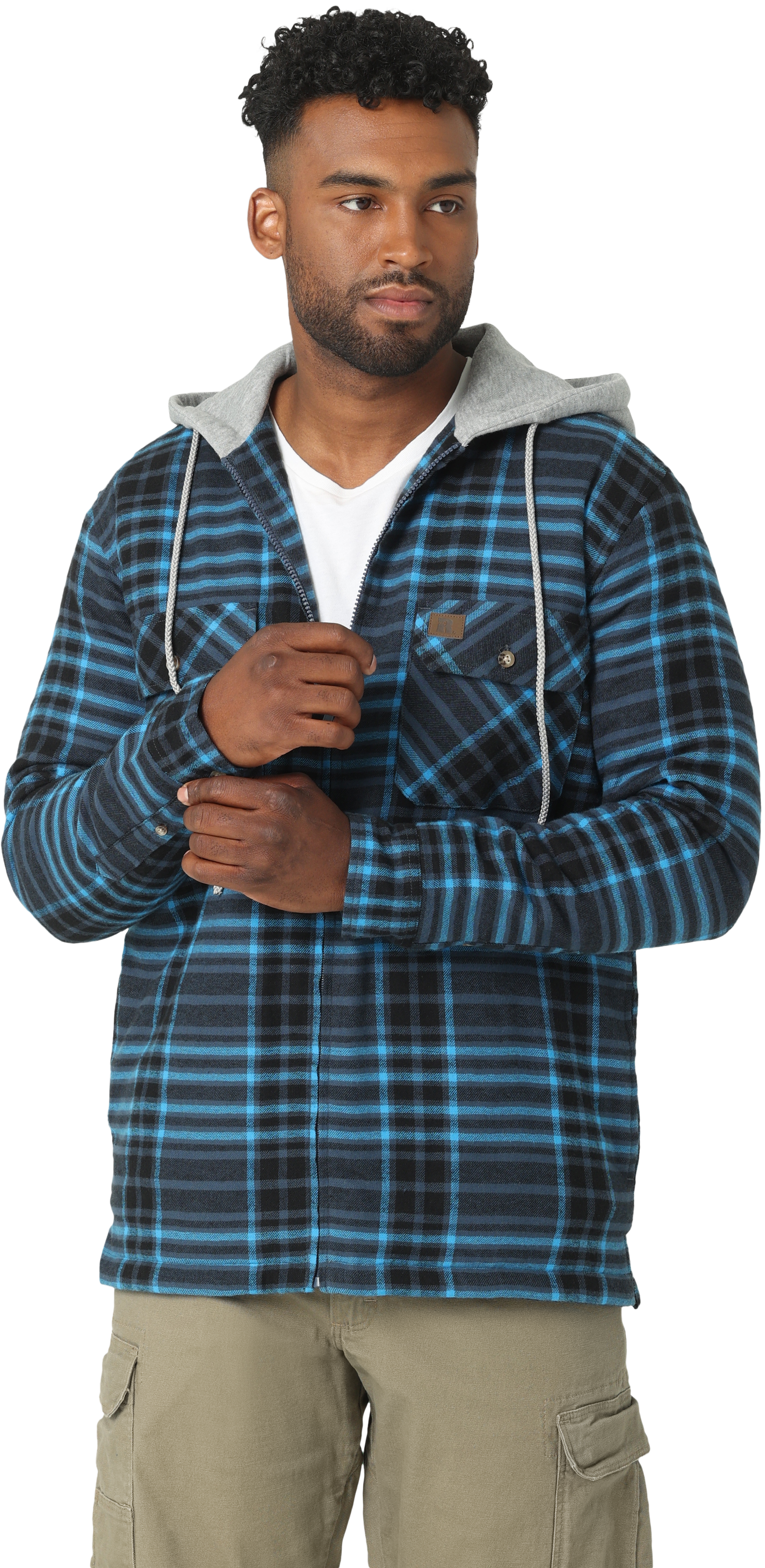 Wrangler Hooded Flannel Work Jacket for Men | Bass Pro Shops