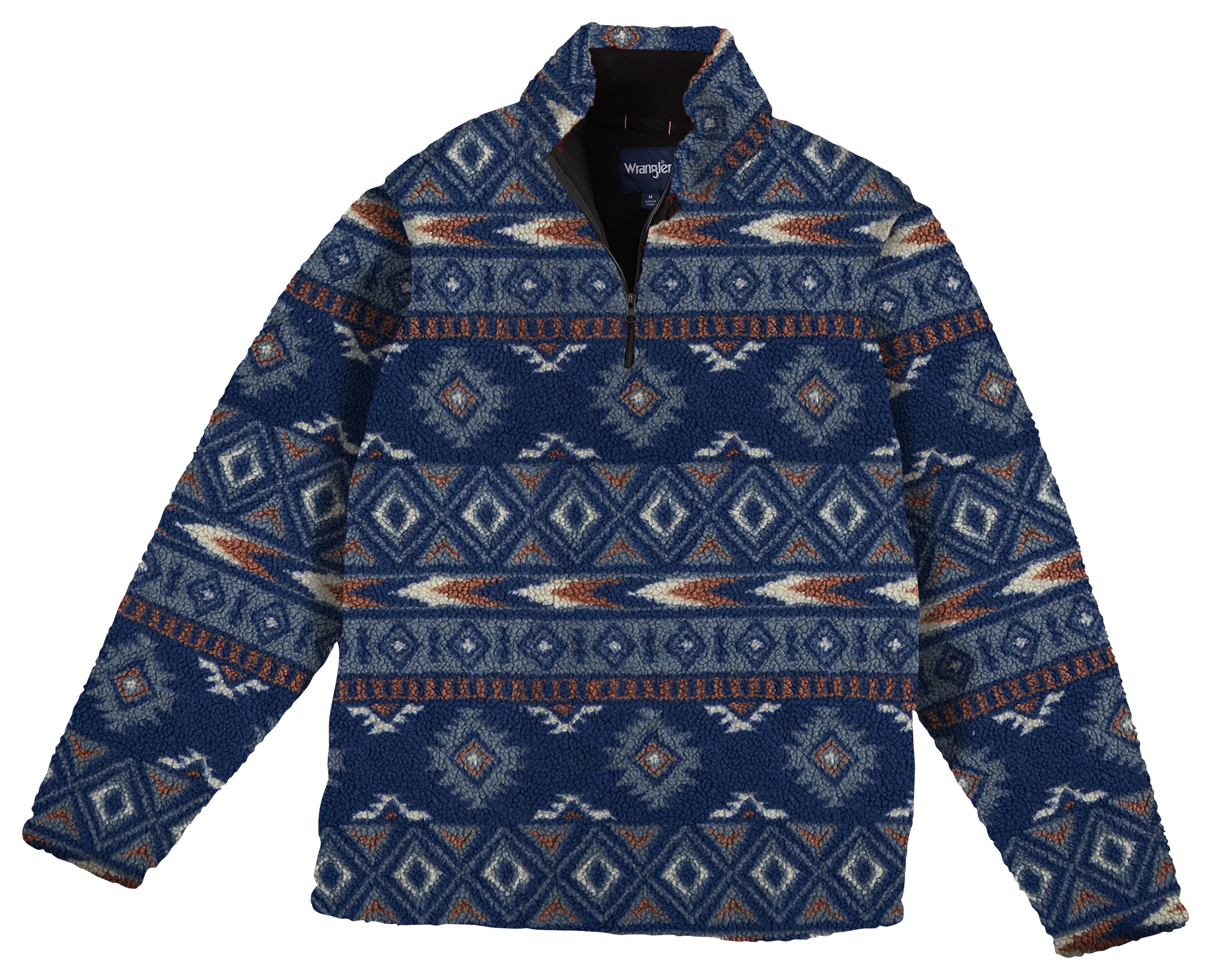 Wrangler Sherpa Quarter-Zip Long-Sleeve Pullover for Men | Cabela's