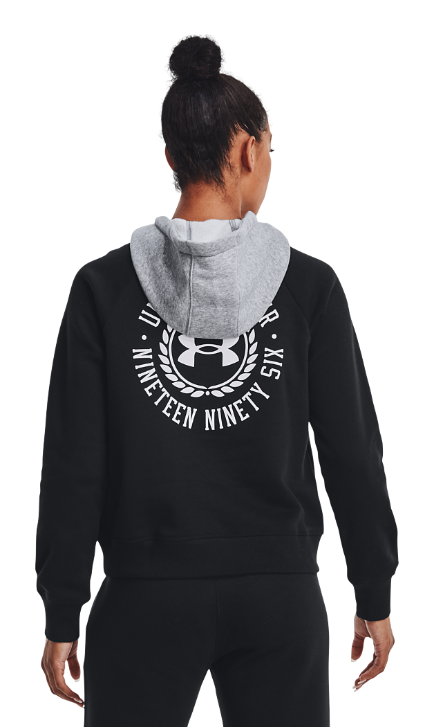 UNDER ARMOUR Rival Fleece 2-Tone Colorblock Long-Sleeve Hoodie for Ladies