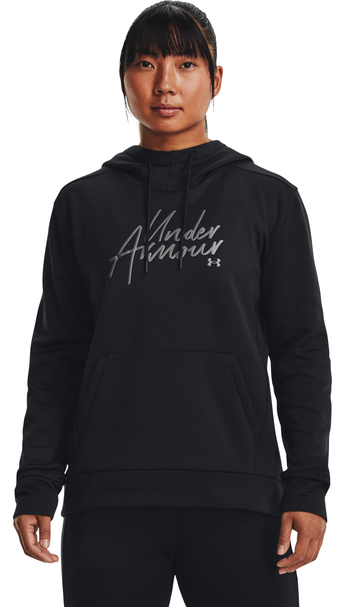 UNDER ARMOUR Fleece Script Long-Sleeve Hoodie for Ladies