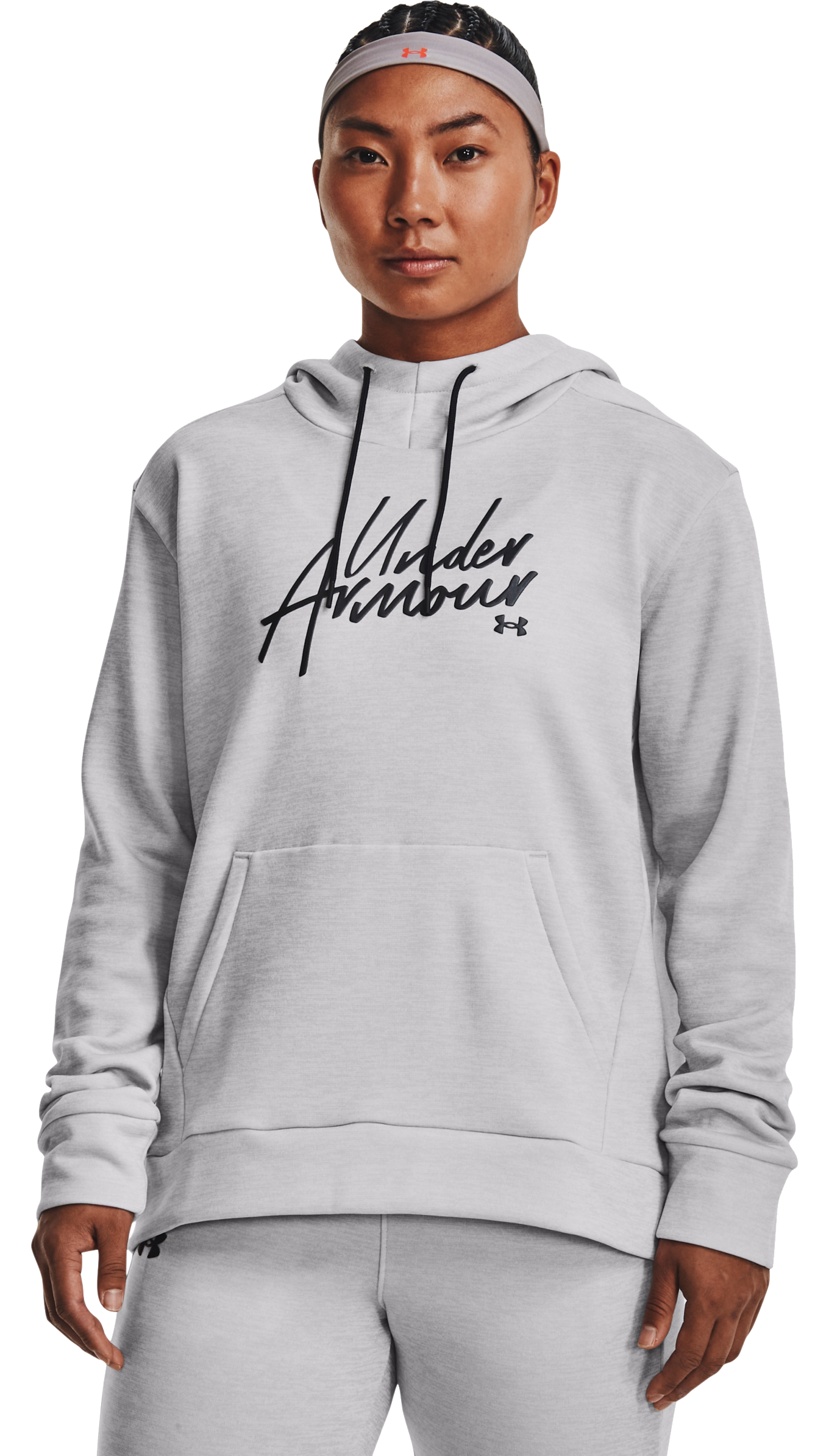 UNDER ARMOUR Fleece Script Long-Sleeve Hoodie for Ladies