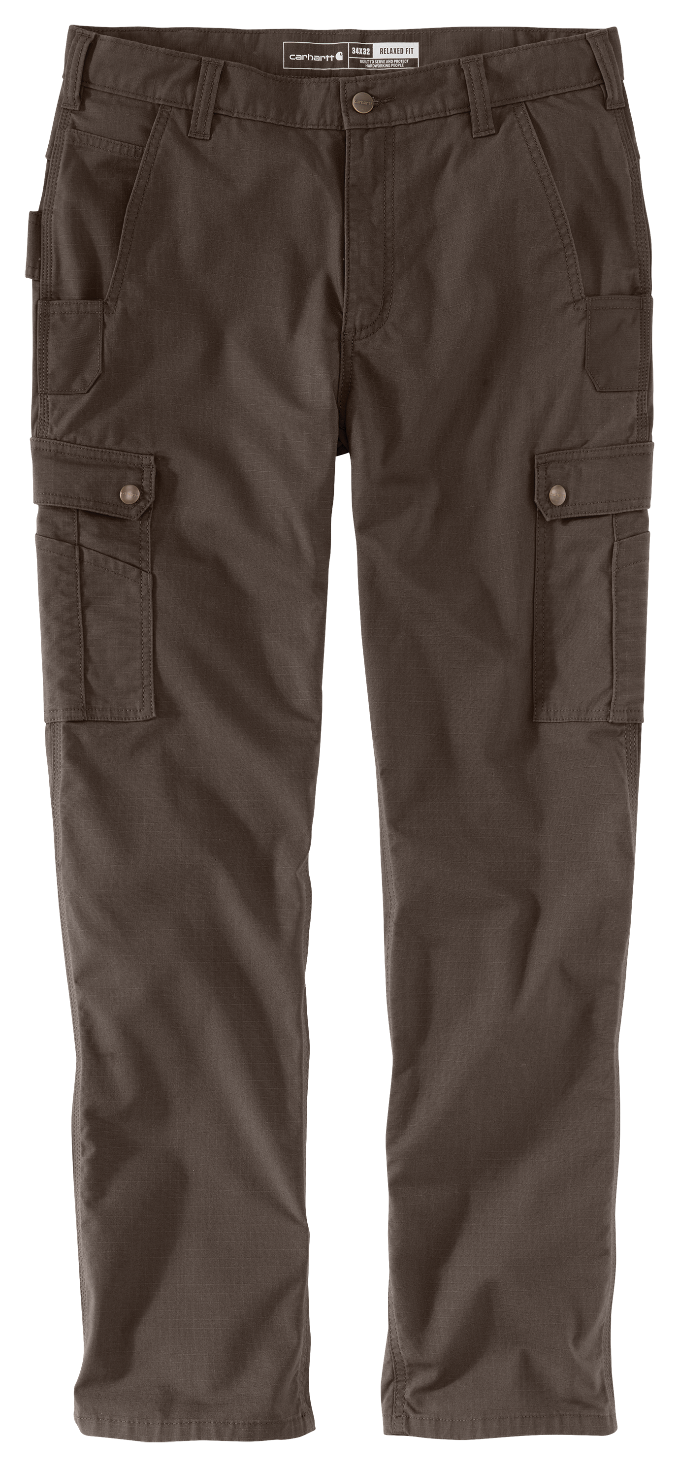 Carhartt Rugged Flex Relaxed-Fit Ripstop Cargo Work Pants for Men - Dark Coffee - 40x30
