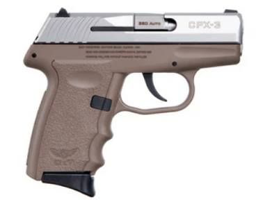SCCY CPX3 SemiAuto Pistol  Stainless SteelFlat Dark Earth