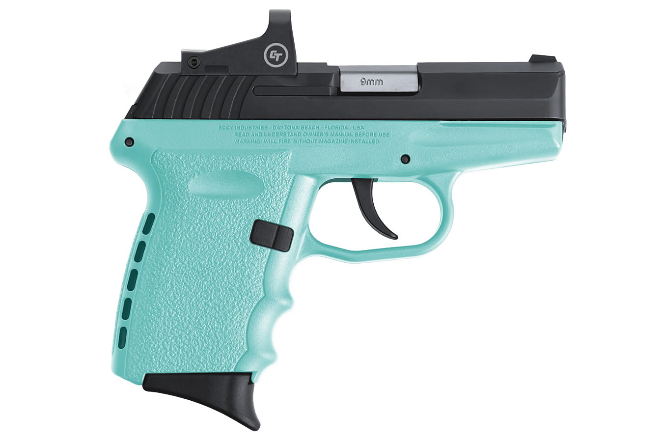 Image of SCCY CPX-2 Pistol with Red Dot Sight - 9mm - Black Nitride - SCCY Blue