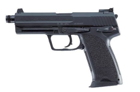 Image of HK USP Tactical V1 DA/SA Semi-Auto Pistol with Safety/Decocker, Threaded, High-Profile Sights - .45 ACP
