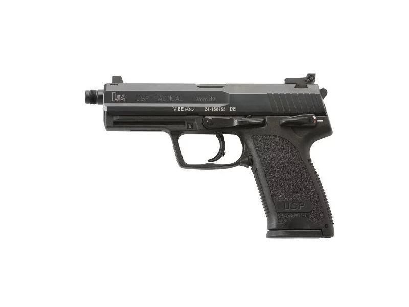 Image of HK USP Tactical V1 DA/SA Semi-Auto Pistol with Safety/Decocker, Threaded, High-Profile Sights - 9mm