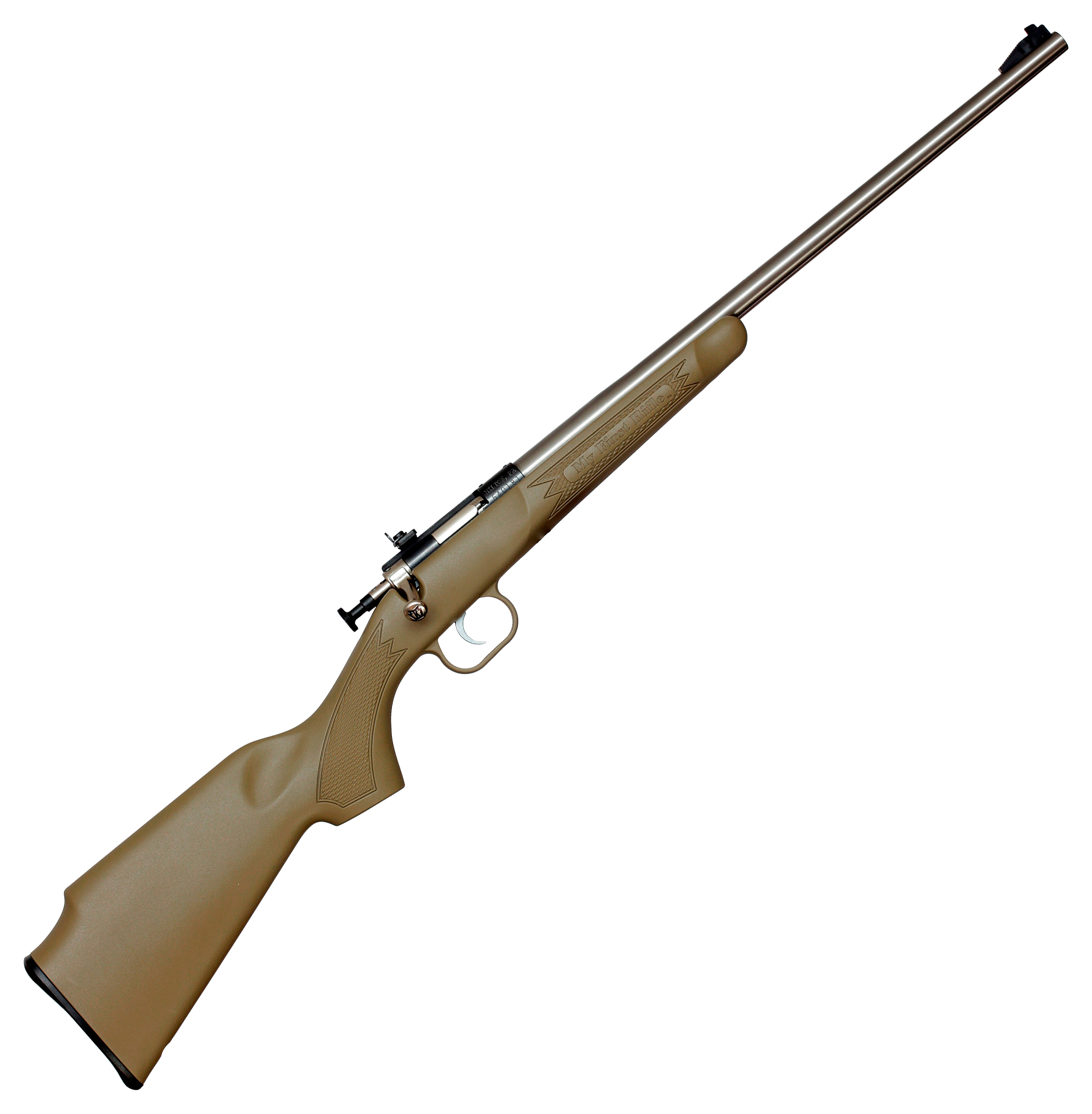 Image of Keystone Sporting Arms Crickett Single-Shot Rimfire Rifle with Synthetic Stock - Stainless/Desert Tan Synthetic
