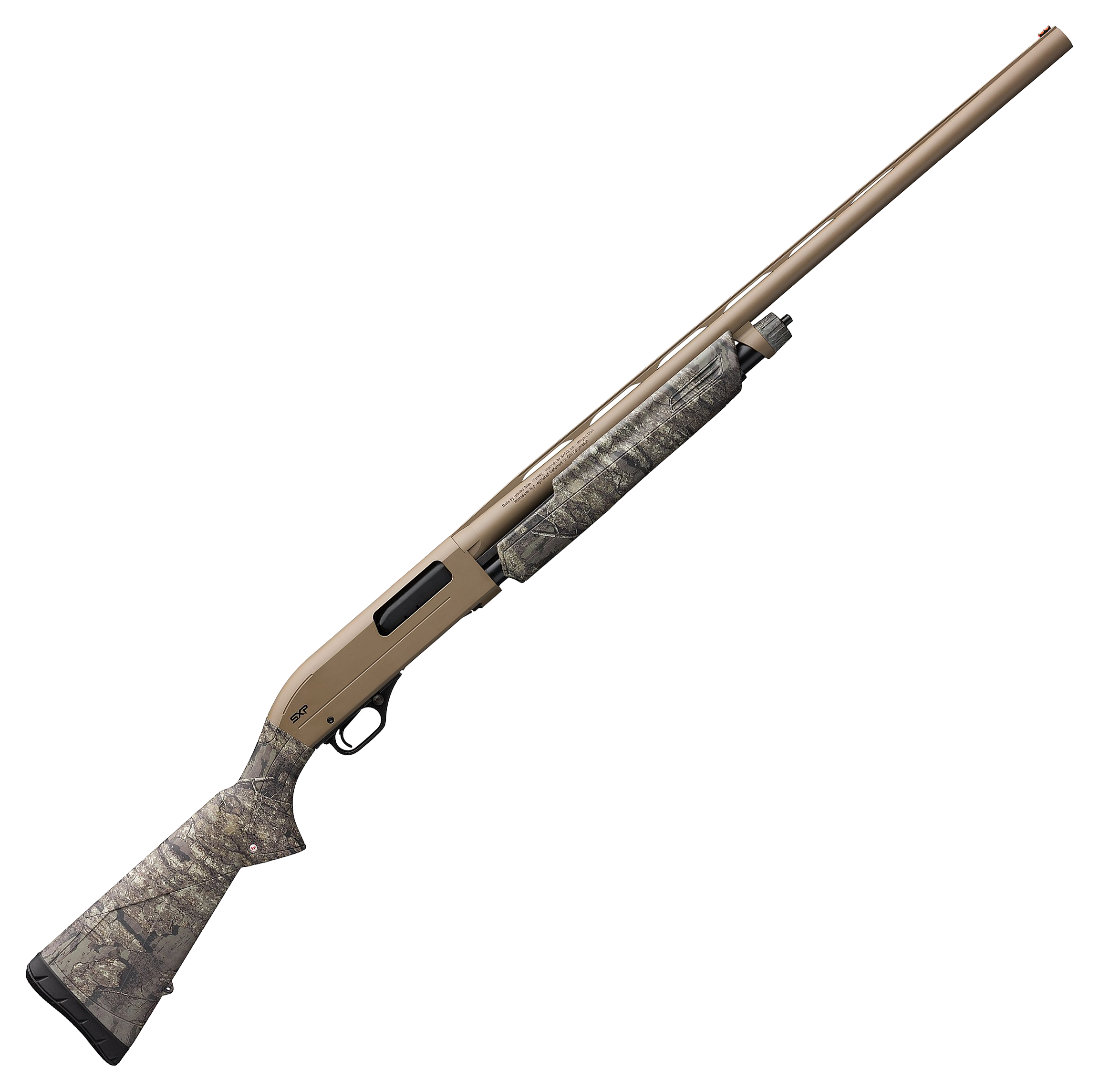 Image of "Winchester SXP Hybrid Hunter Pump-Action Shotgun - 20 Gauge - 3"" Chamber - 28"" - Flat Dark Earth - Realtree Timber"