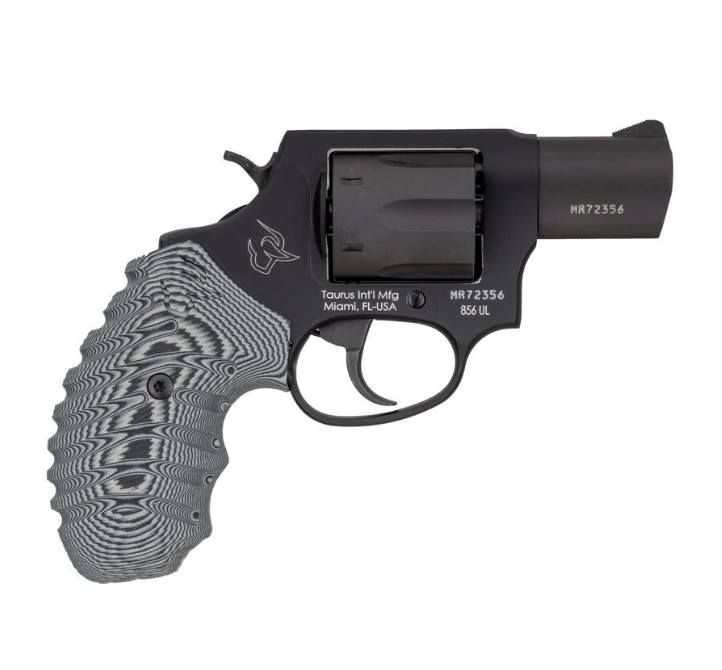 Taurus 856 UltraLite SingleDoubleAction Revolver with Gray Cyclone VZ Operator II Grips