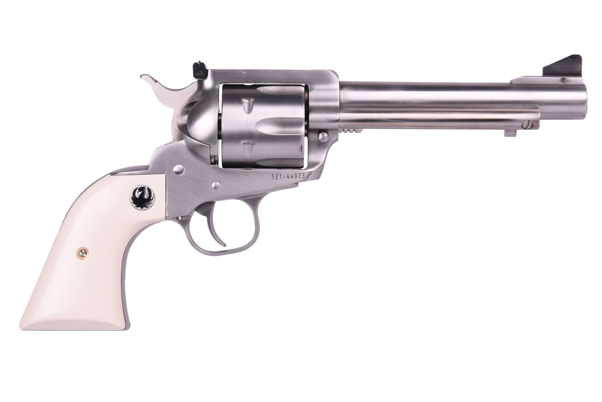 Ruger Blackhawk Flattop Single-Action Revolver - .45 ACP/.45 Colt - Stainless Steel - Ruger