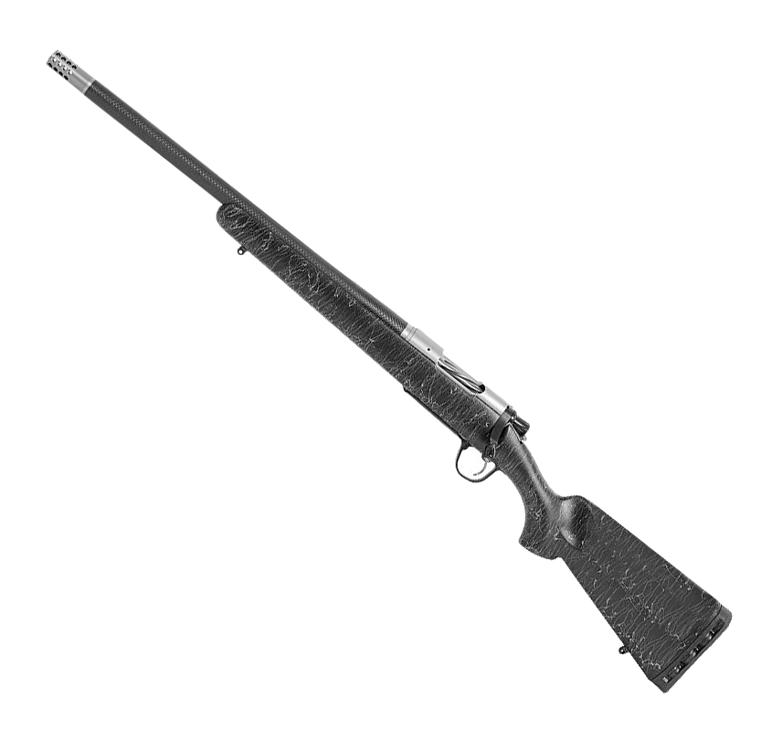 Christensen Arms Ridgeline Bolt-Action Rifle - .308 Winchester - Stainless Steel - Black w/Gray Webbing - Christensen Arms