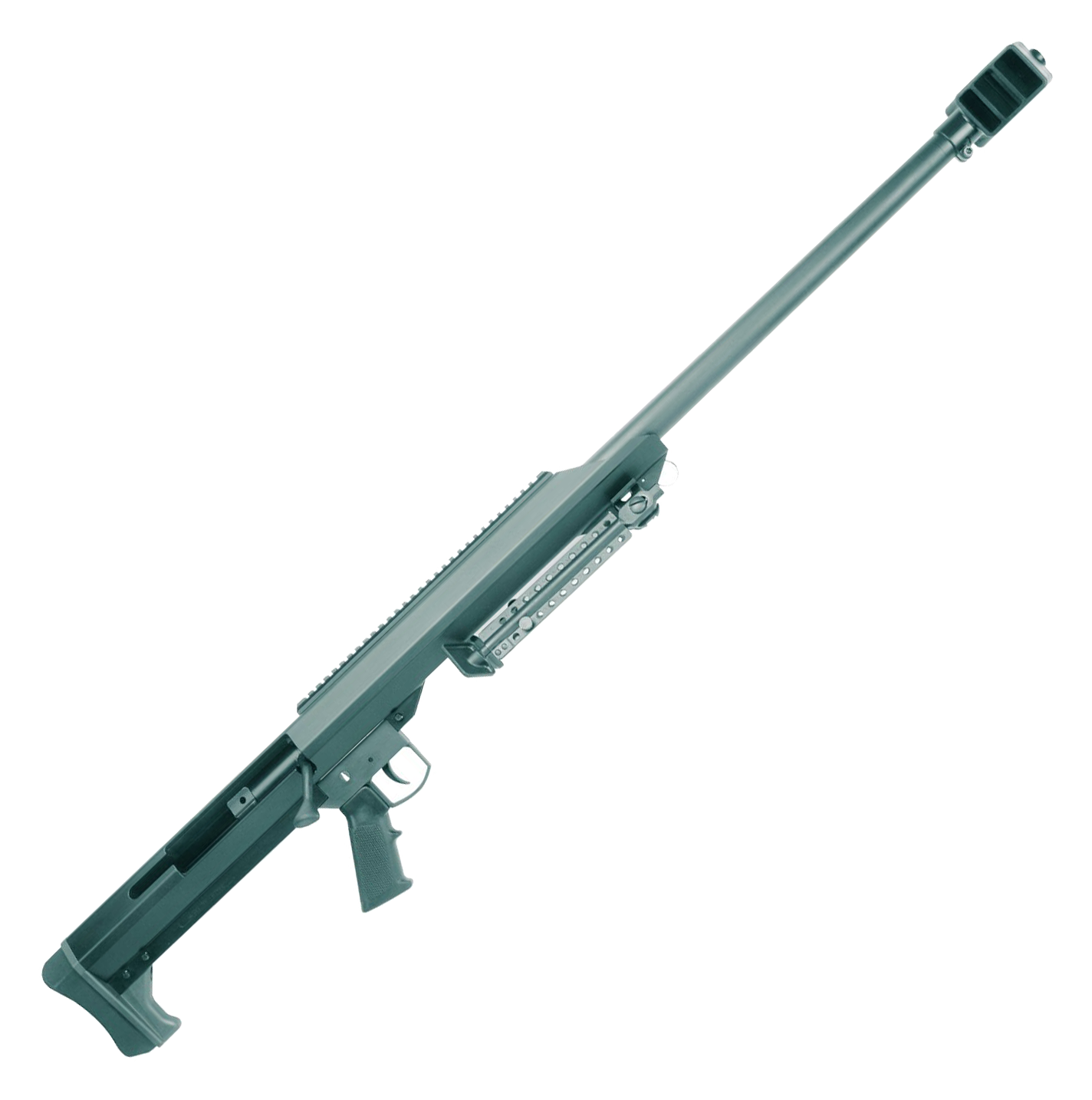 Barrett Model 99 50 BMG SingleShot BoltAction Rifle with Bipod  416 Barrett  Tactical Stock Black