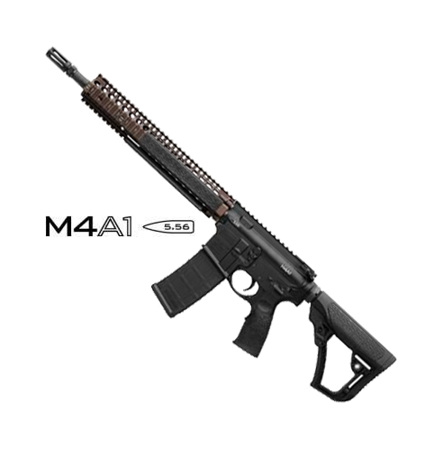 Image of Daniel Defense M4A1 AR-15 Rifle - CA Compliant - Matte Black/Flat Dark Earth