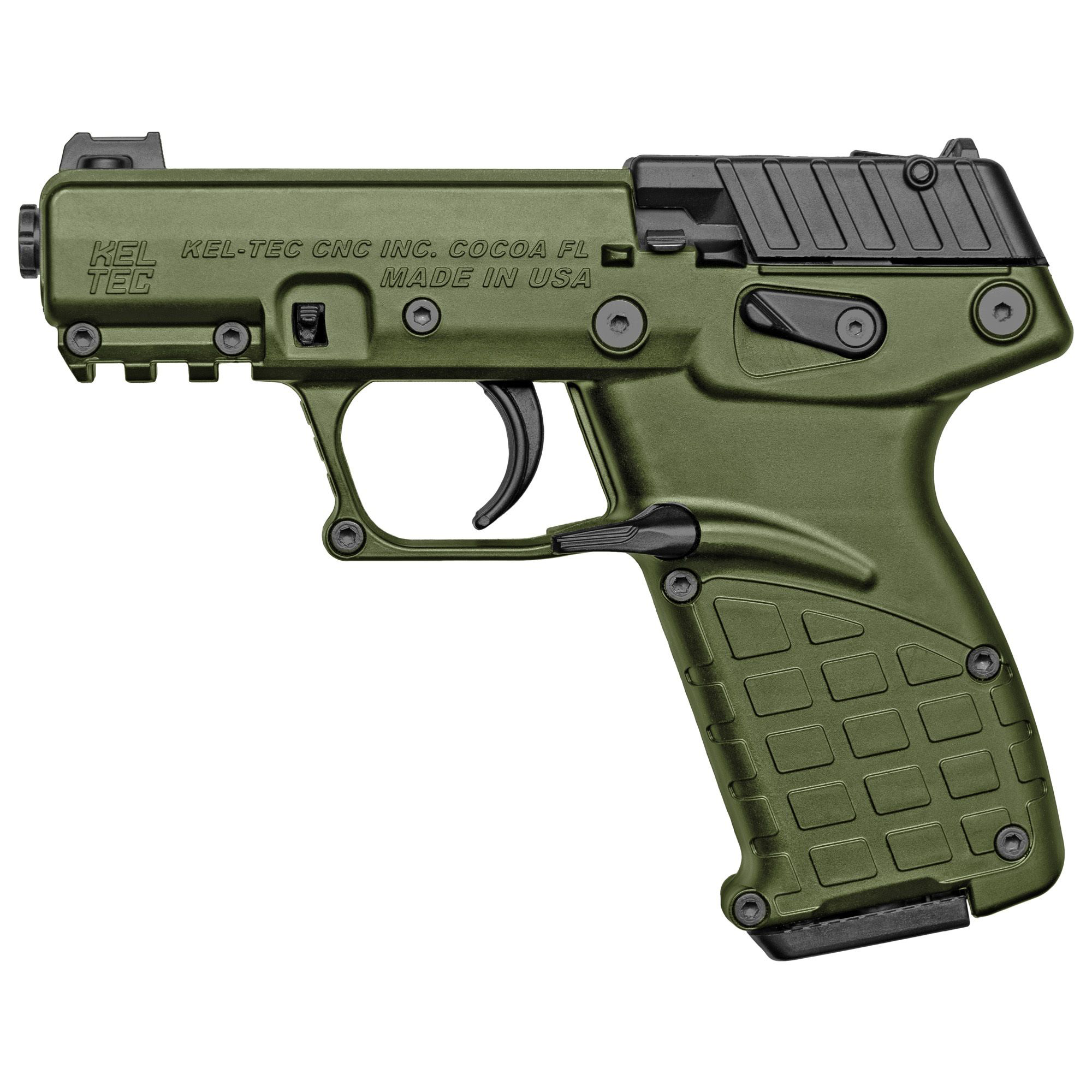 Keltec P17 SemiAuto Pistol  Green Polymer