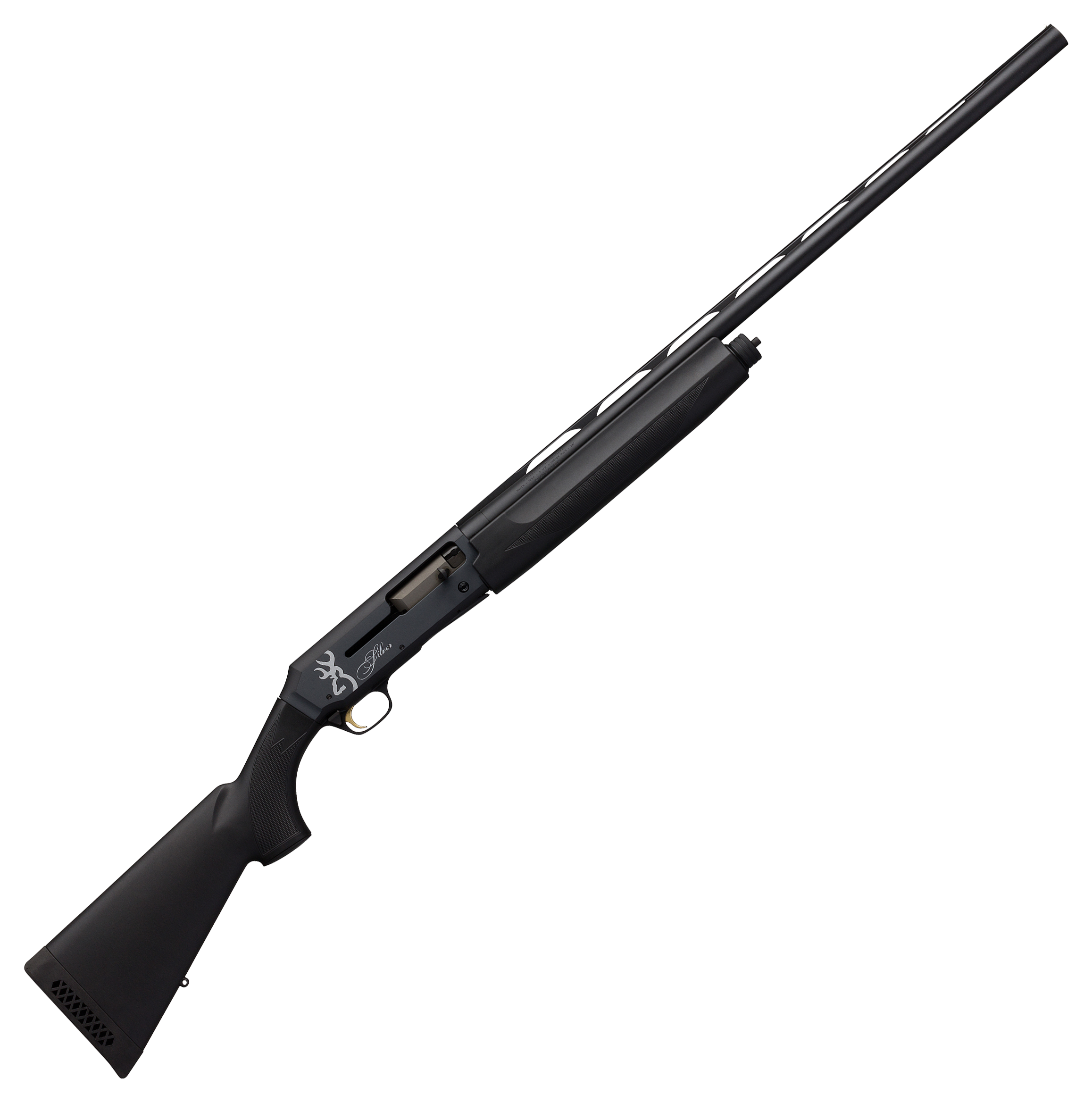 Image of "Browning Silver Field Composite Semi-Auto Shotgun - 12 Gauge - 26"" - Matte Black - Synthetic Black - 4 + 1"
