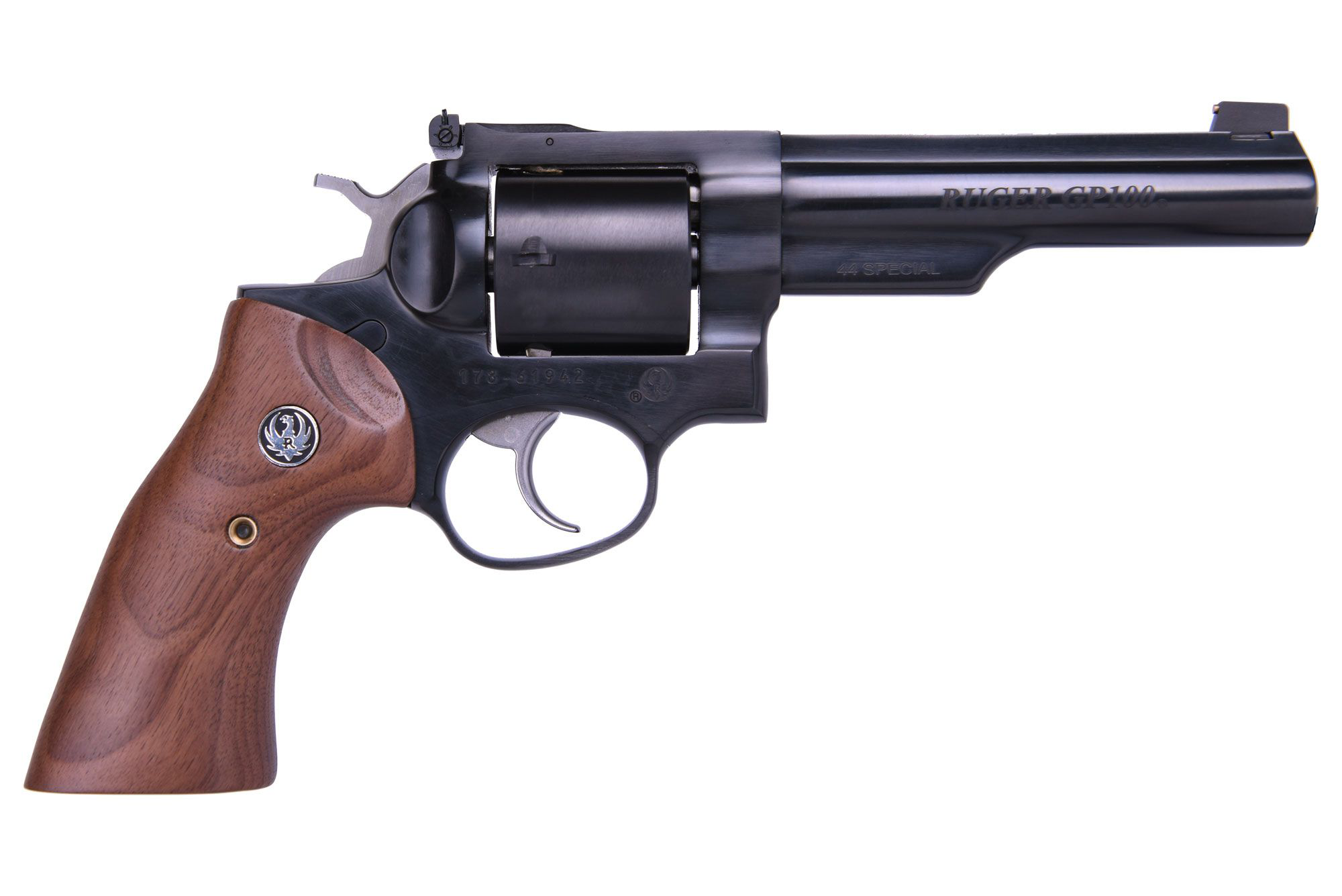 Ruger GP100 Revolver with Smooth Walnut Grips  44 Special
