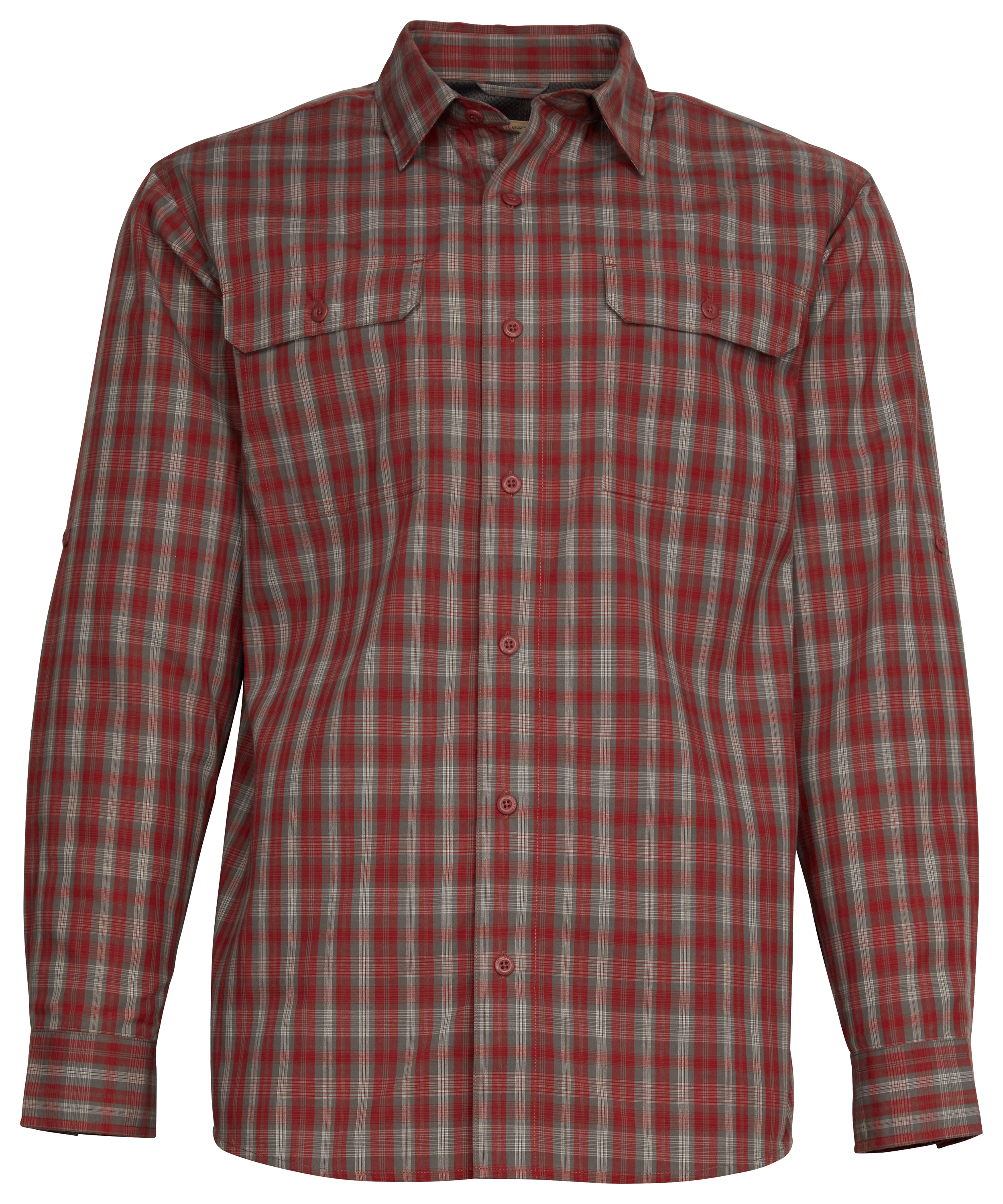 RedHead Tech Long-Sleeve Shirt for Men - Red Gray - 2XLT product image