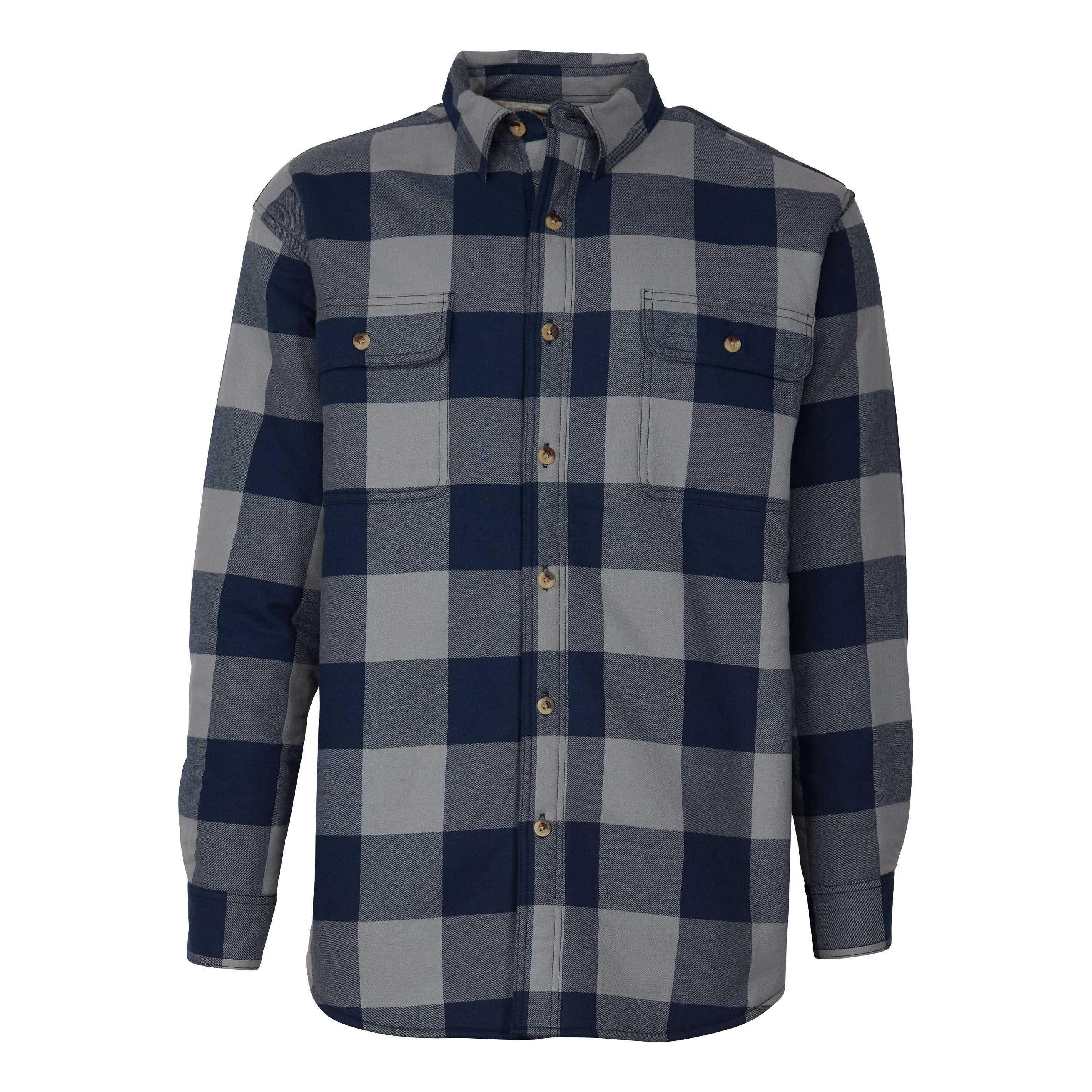 REDHEAD Sherpa-Lined Plaid Long-Sleeve Shirt for Men