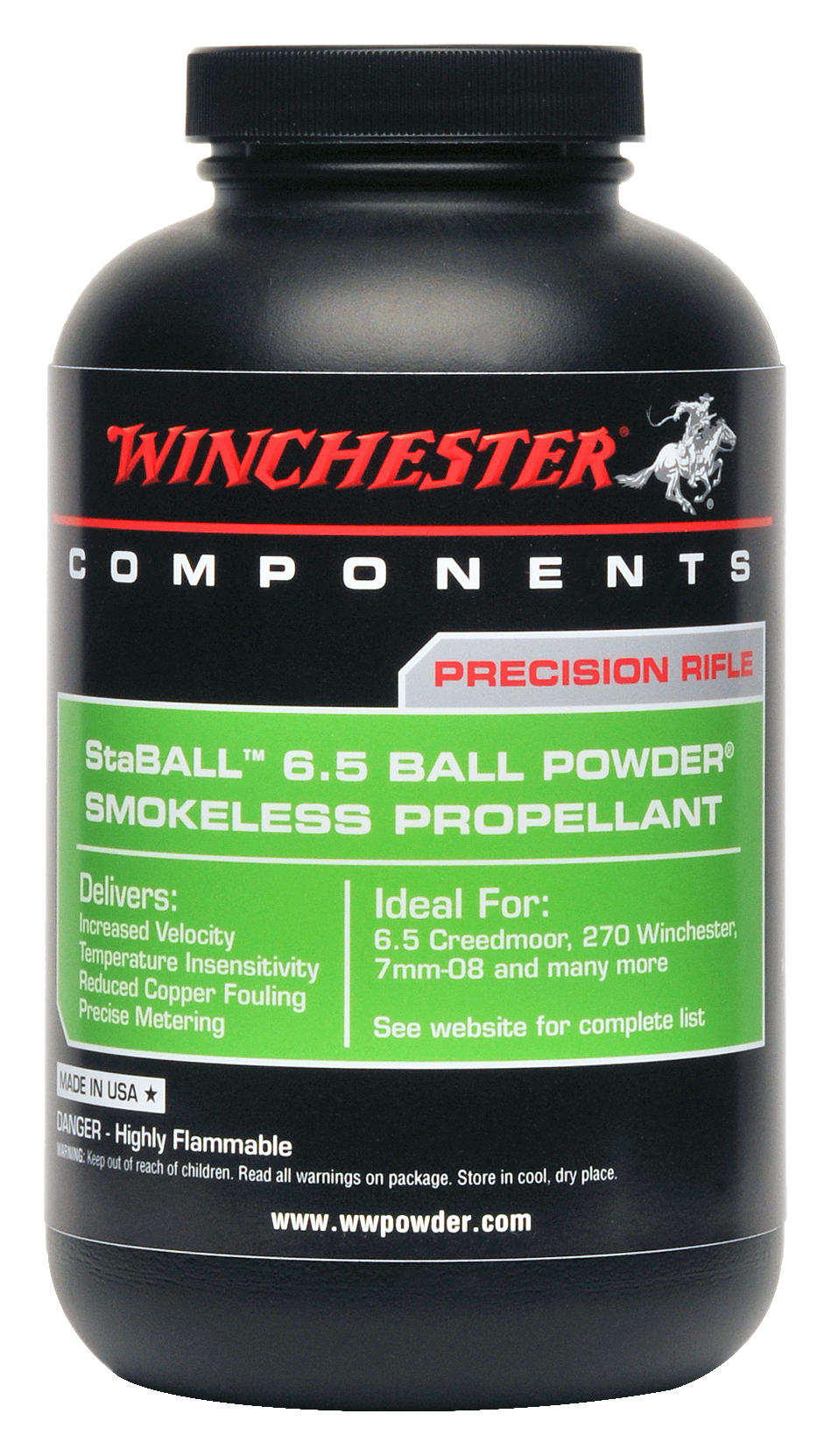 Winchester Staball 6.5 Precision Rifle Ball Powder Smokeless Propellant - 1 lb.