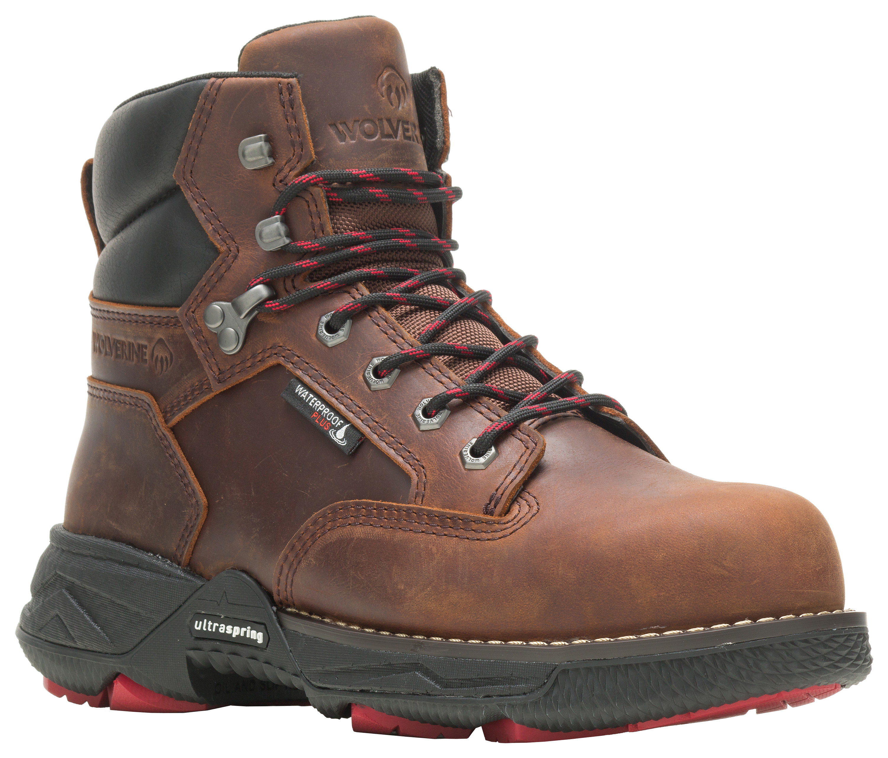 WOLVERINE Fuse Durashocks Waterproof Composite Toe Work Boots for Men