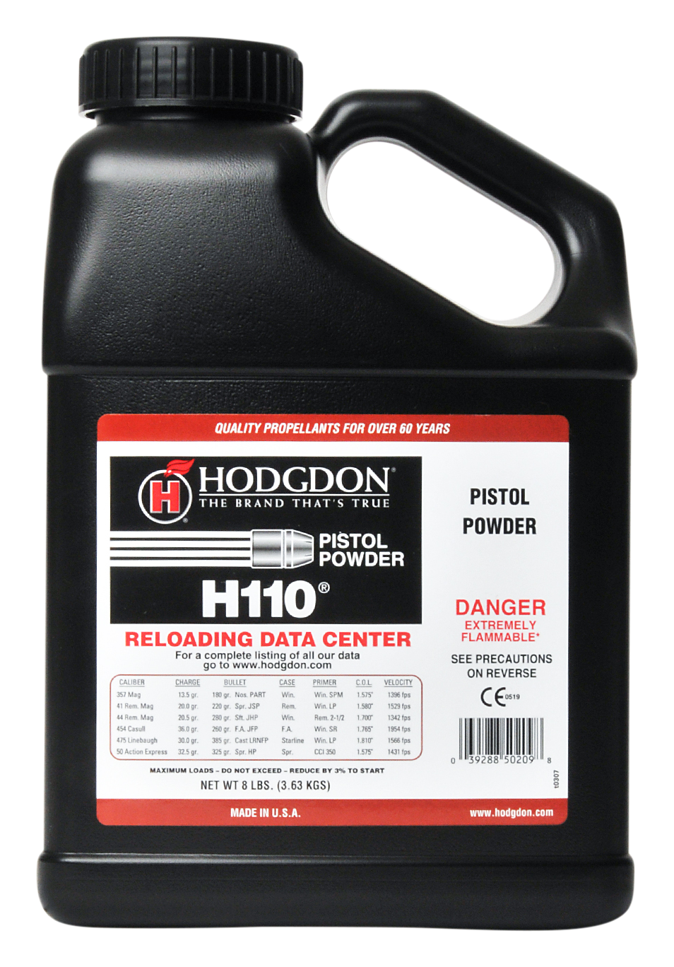 Hodgdon H110 Smokeless Shotgun and Pistol Powder | Cabela's