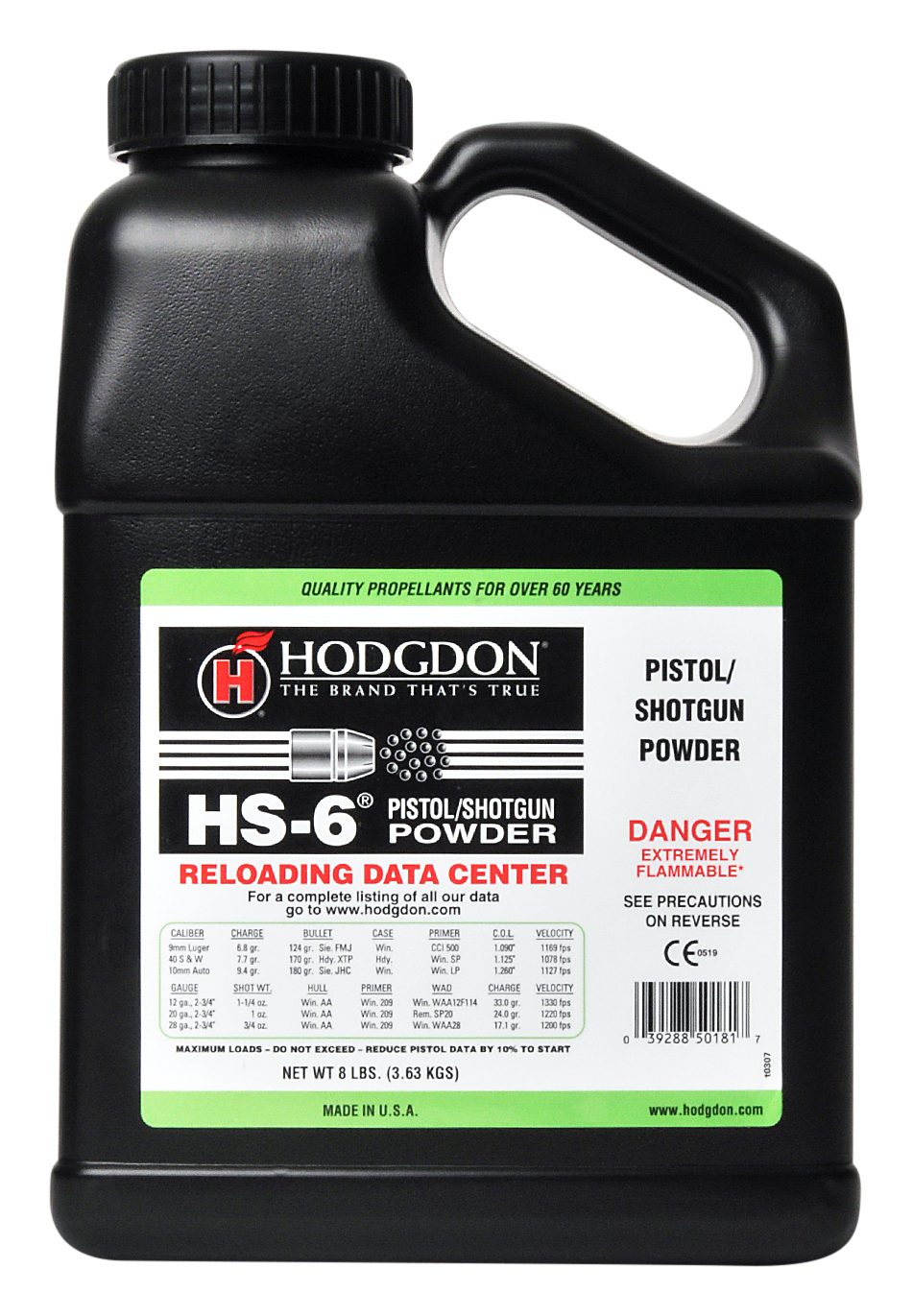 Hodgdon HS-6 Smokeless Pistol/Shotgun Powder | Bass Pro Shops