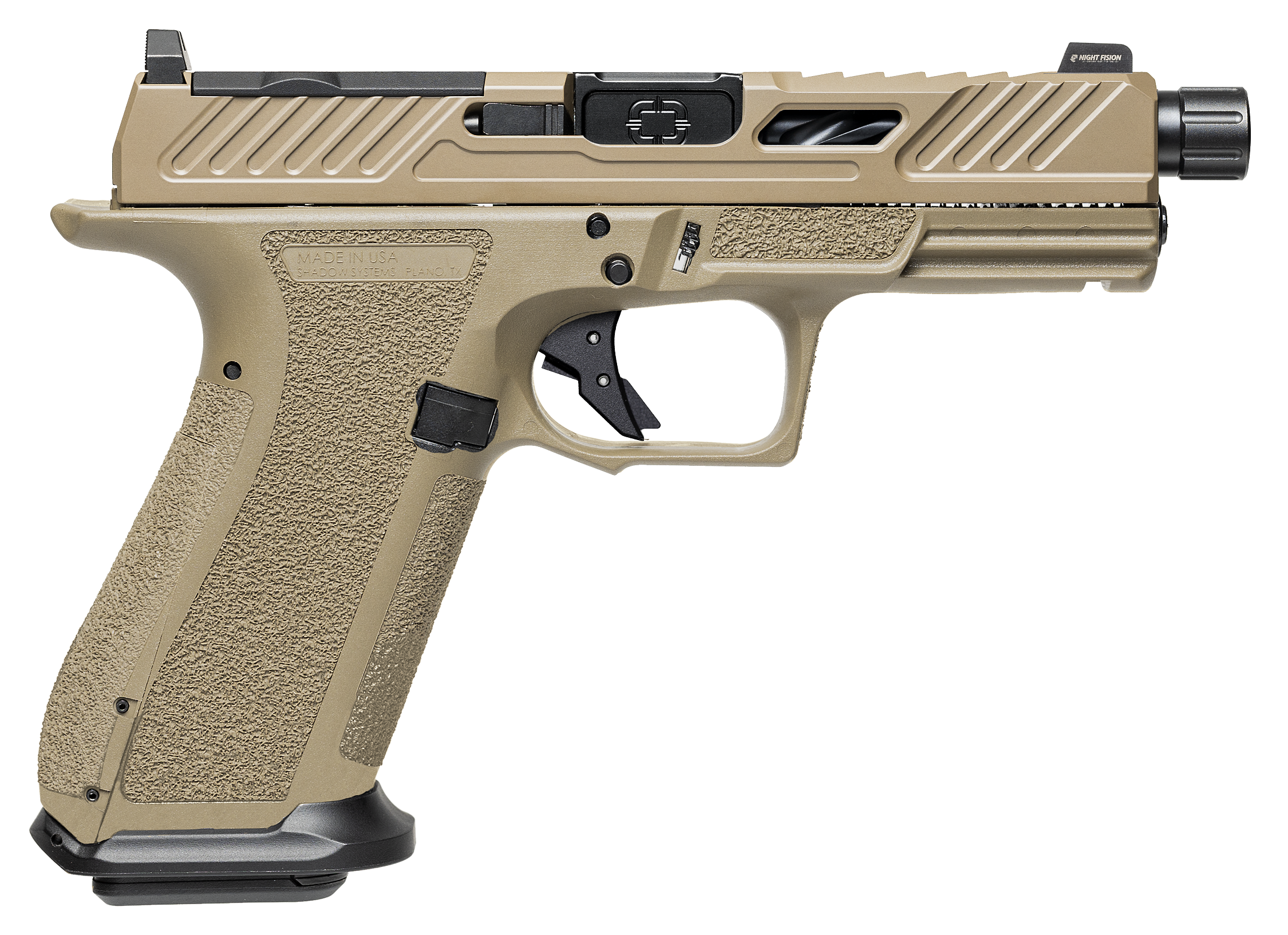 Shadow Systems XR920 Elite Optic Cut SemiAuto Pistol  FDE Cerakote
