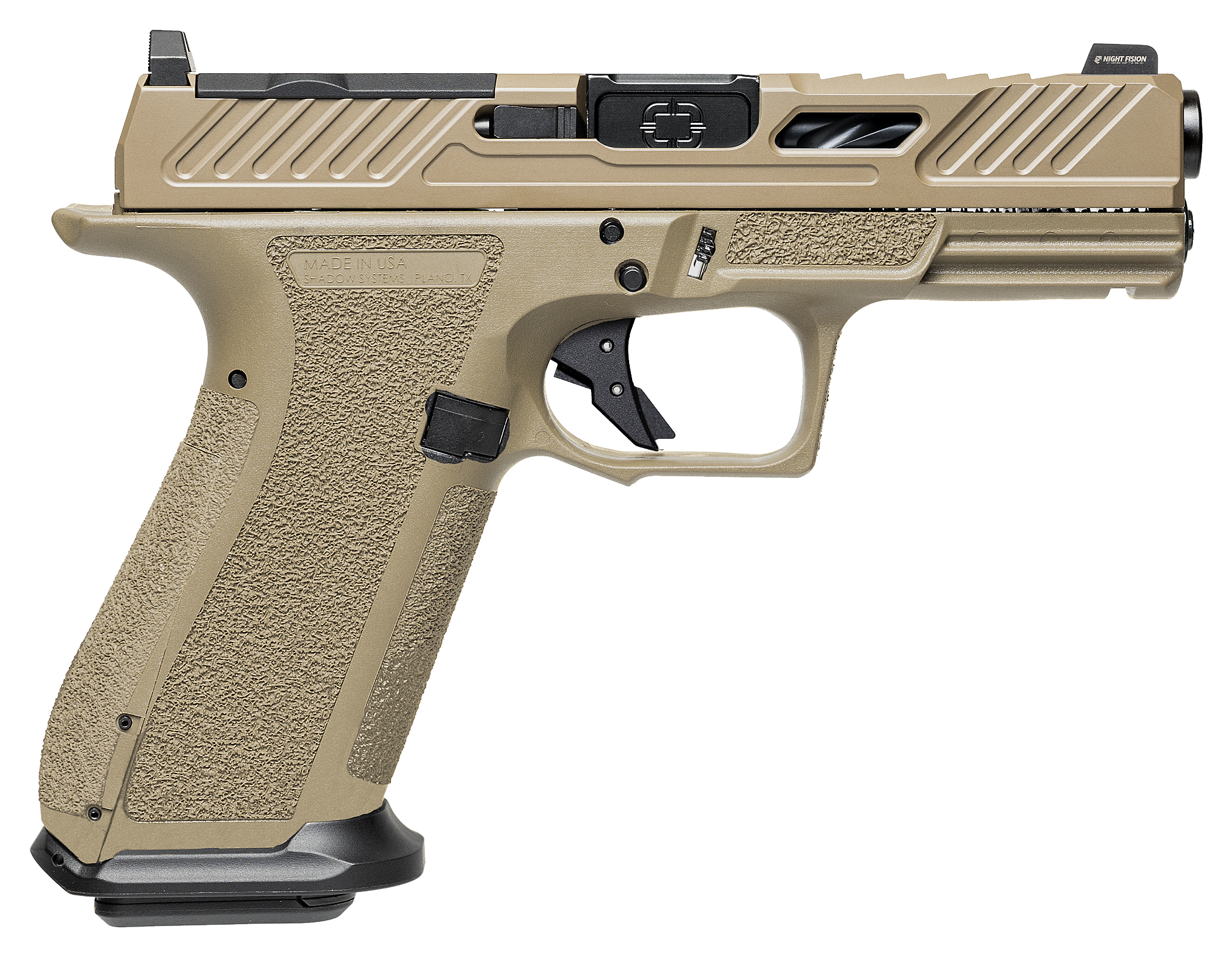 Shadow Systems XR920 Elite Optic Cut SemiAuto Pistol  FDE Cerakote