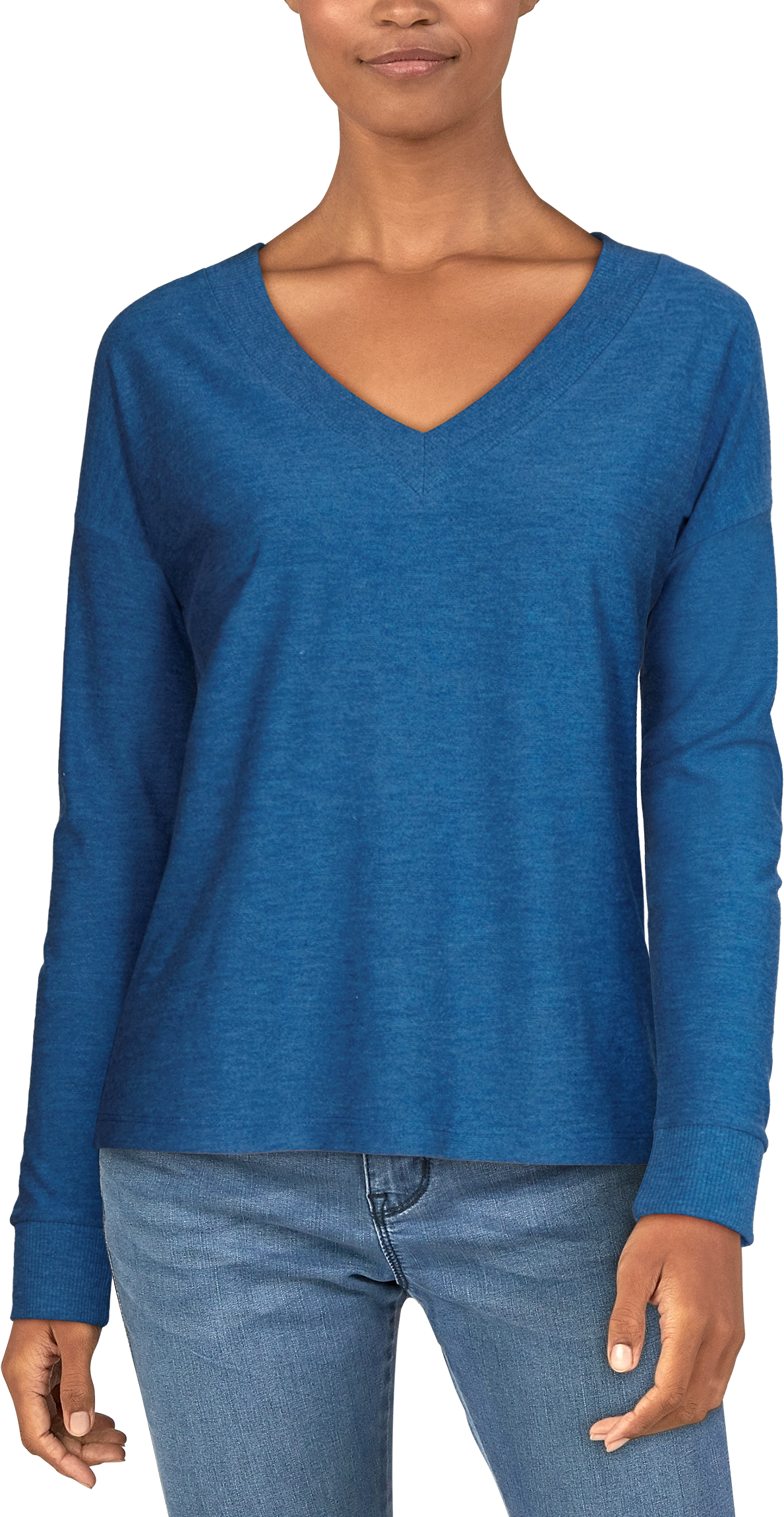 NATURAL REFLECTIONS Aurora Drop Shoulder Long-Sleeve Pullover for Ladies
