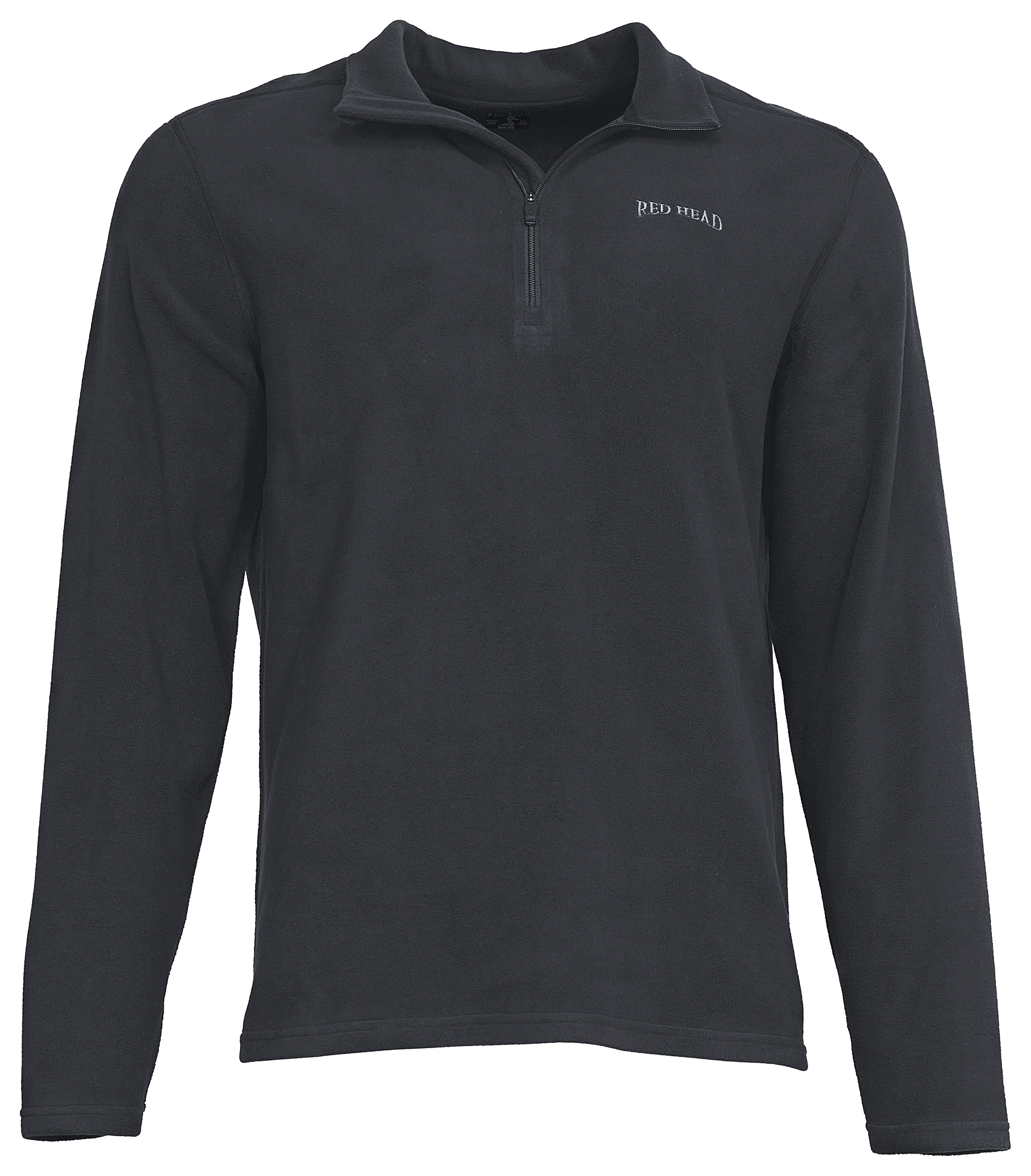 Image of RedHead Heavyweight Quarter-Zip Long-Sleeve Base Layer Crew for Men - Black - 2XL