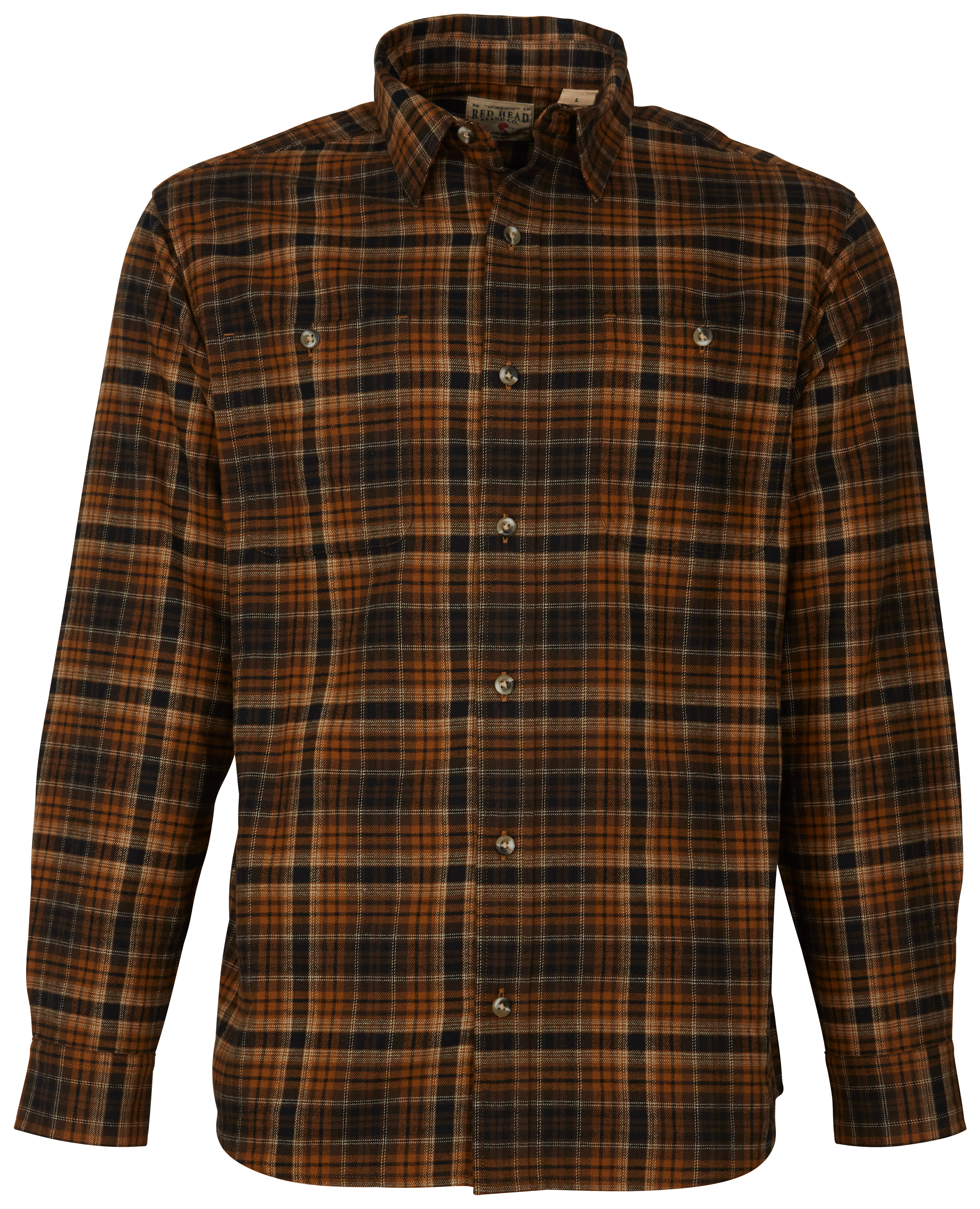 Redhead Ozark Mountain Flannel Long-Sleeve Button-Up Shirt for Men - Royal - L