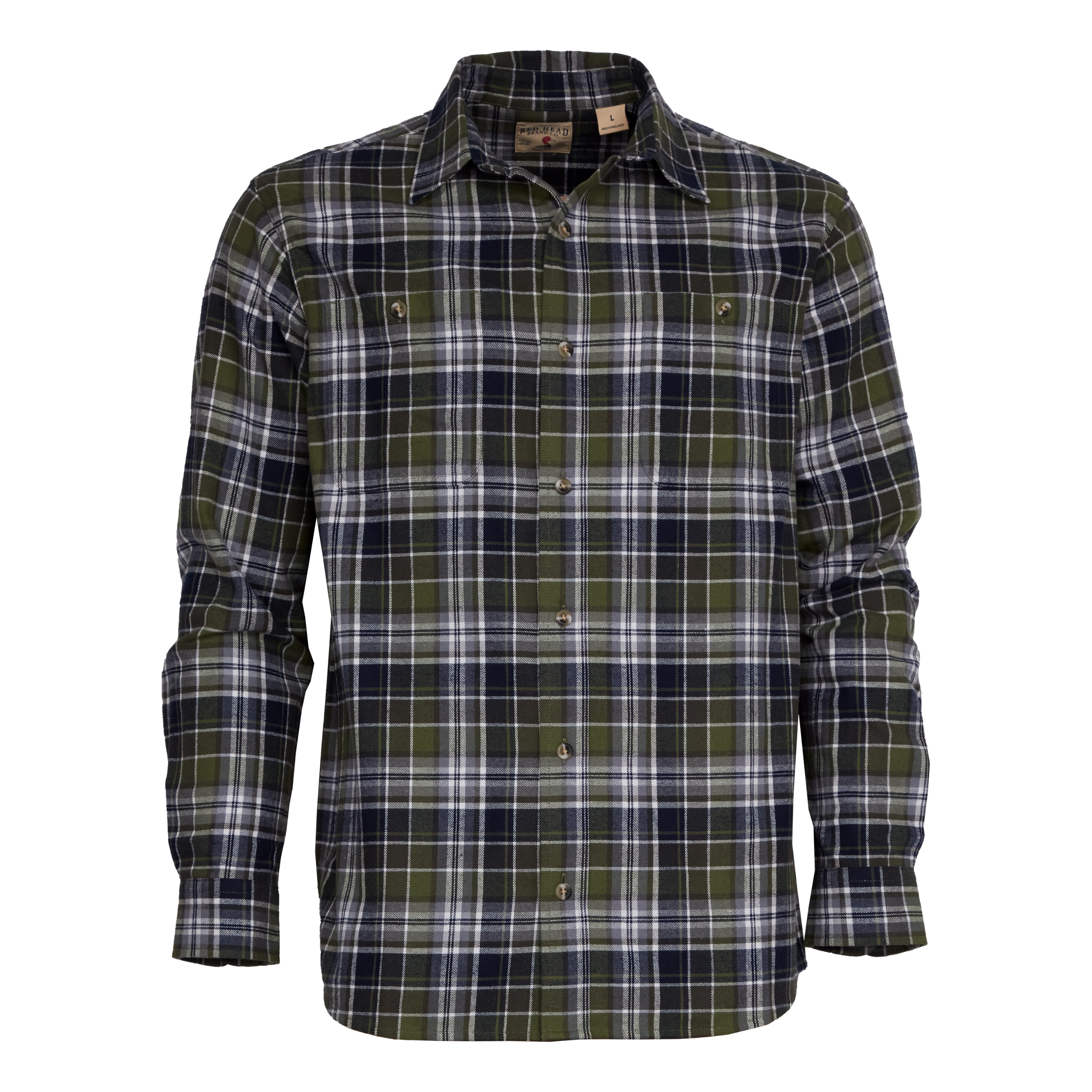 REDHEAD Ozark Mountain Flannel Long-Sleeve Button-Down Shirt